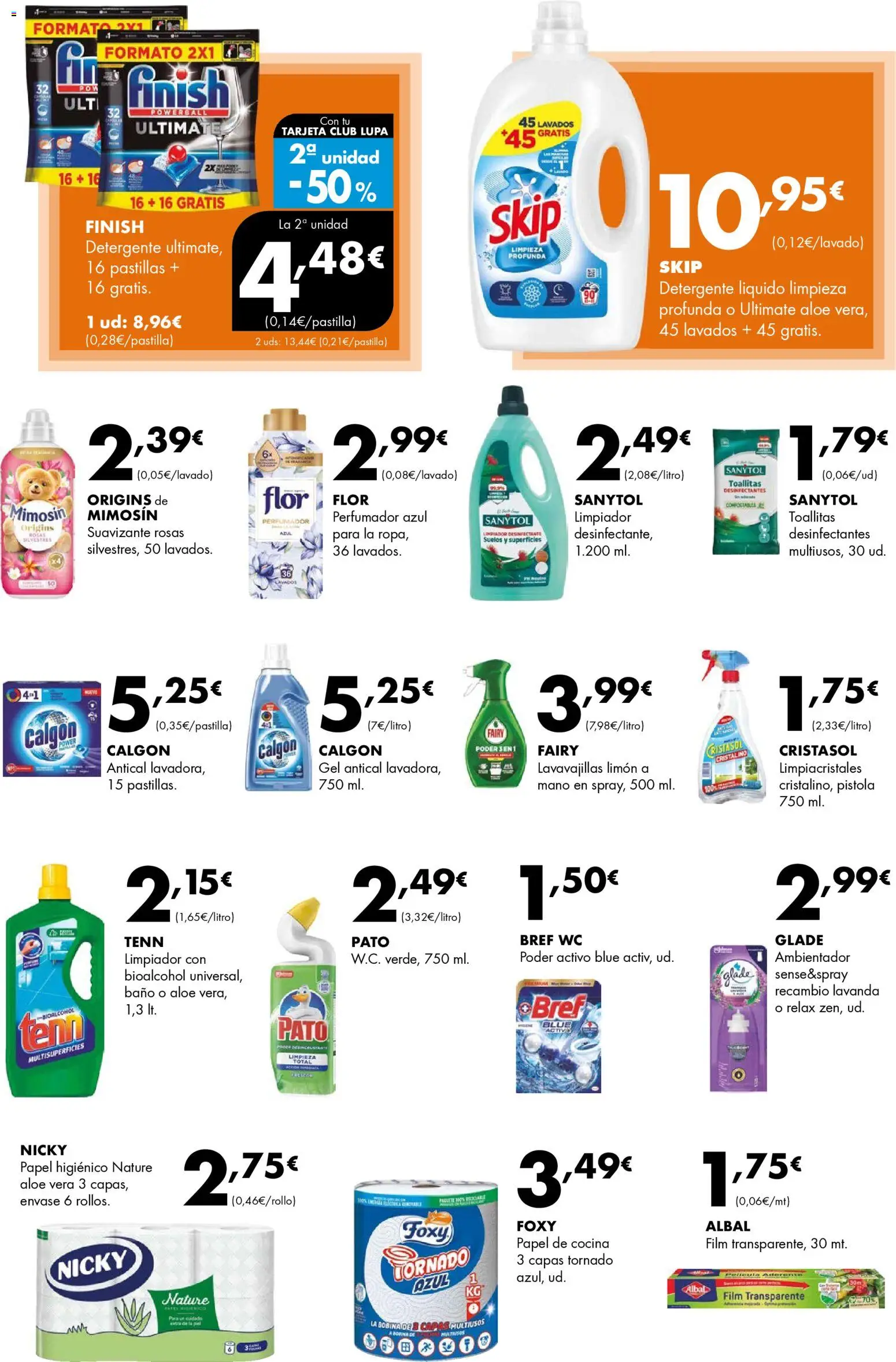 Lupa Supermercados folleto │ válido desde el 22.01.2026 | Página: 14 | Productos: Papel higienico, Detergente líquido, Cocina, Baño