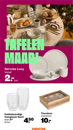 Kwantum - Kerstcollectie - Voorbeeld van een folder van Kwantum, geldig van 11.11.2025 | Pagina: 6 | Producten: Servies