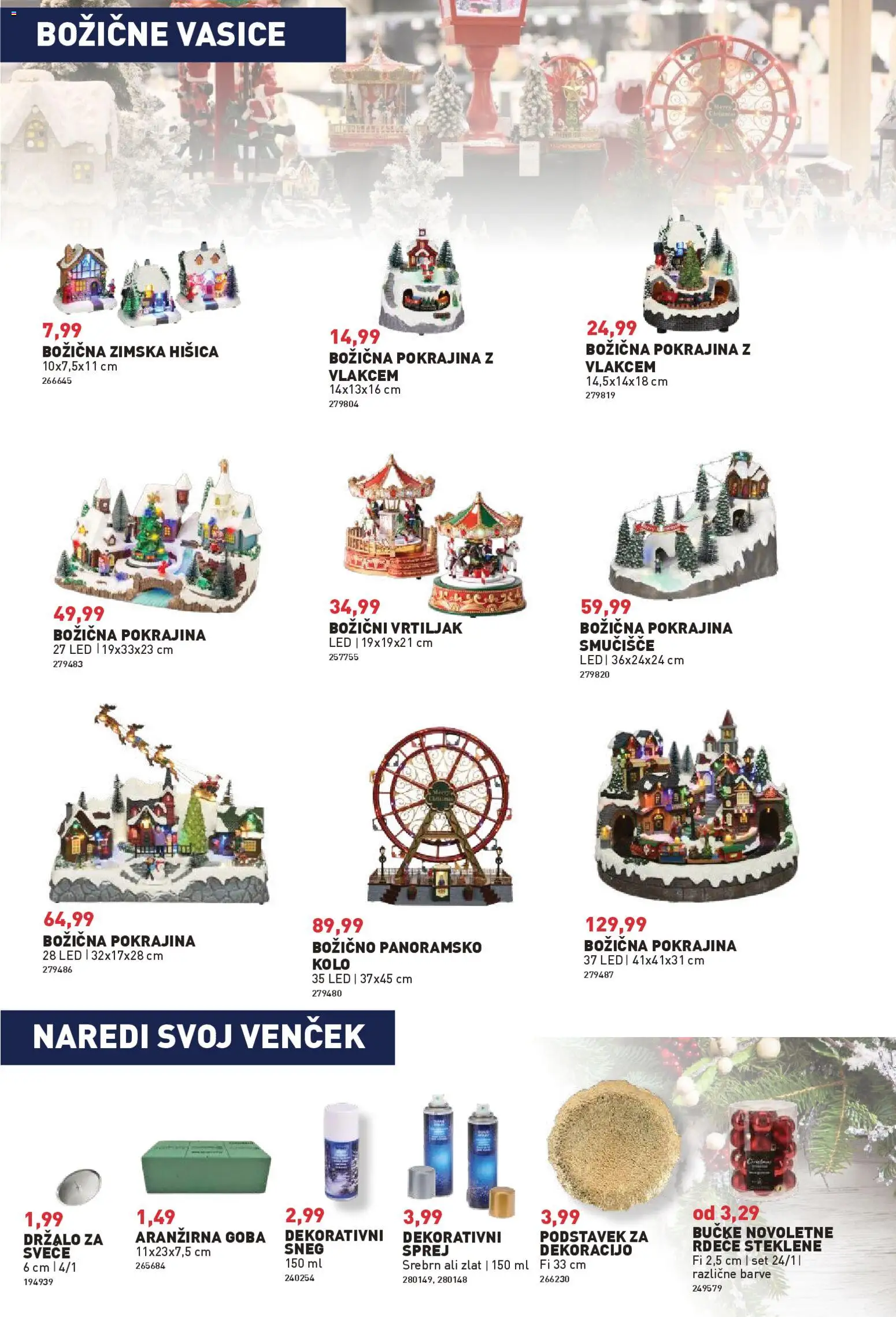 Novi Inpos katalog ponudbe – veljaven od 13.11.2025 | Stran: 9 | Izdelki: Goba, Svece