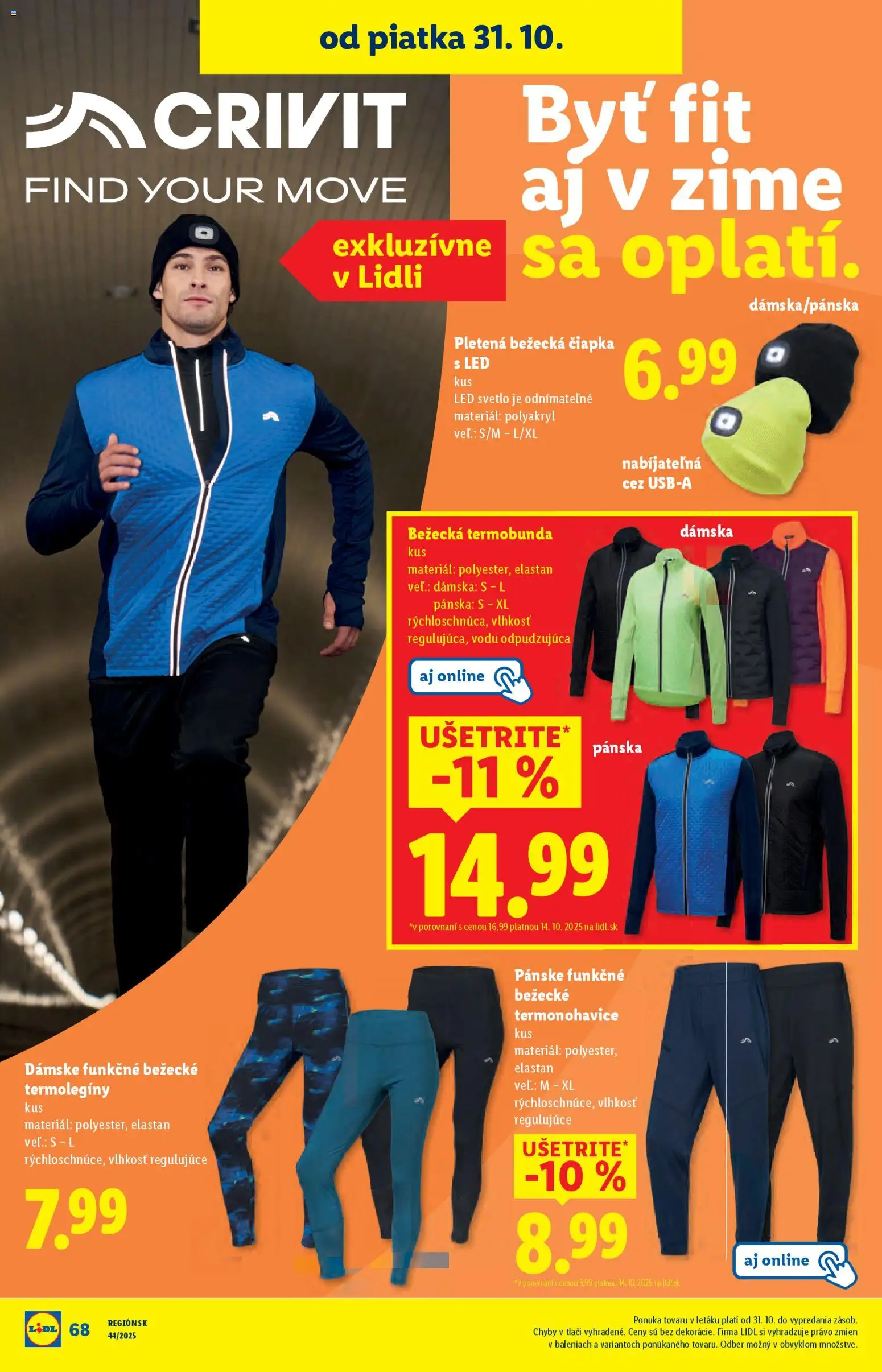 Nové Lidl akcie – leták je platný od 30.10.2025 | Strana: 44 | Produkty: Svetlo, Led, Čiapka