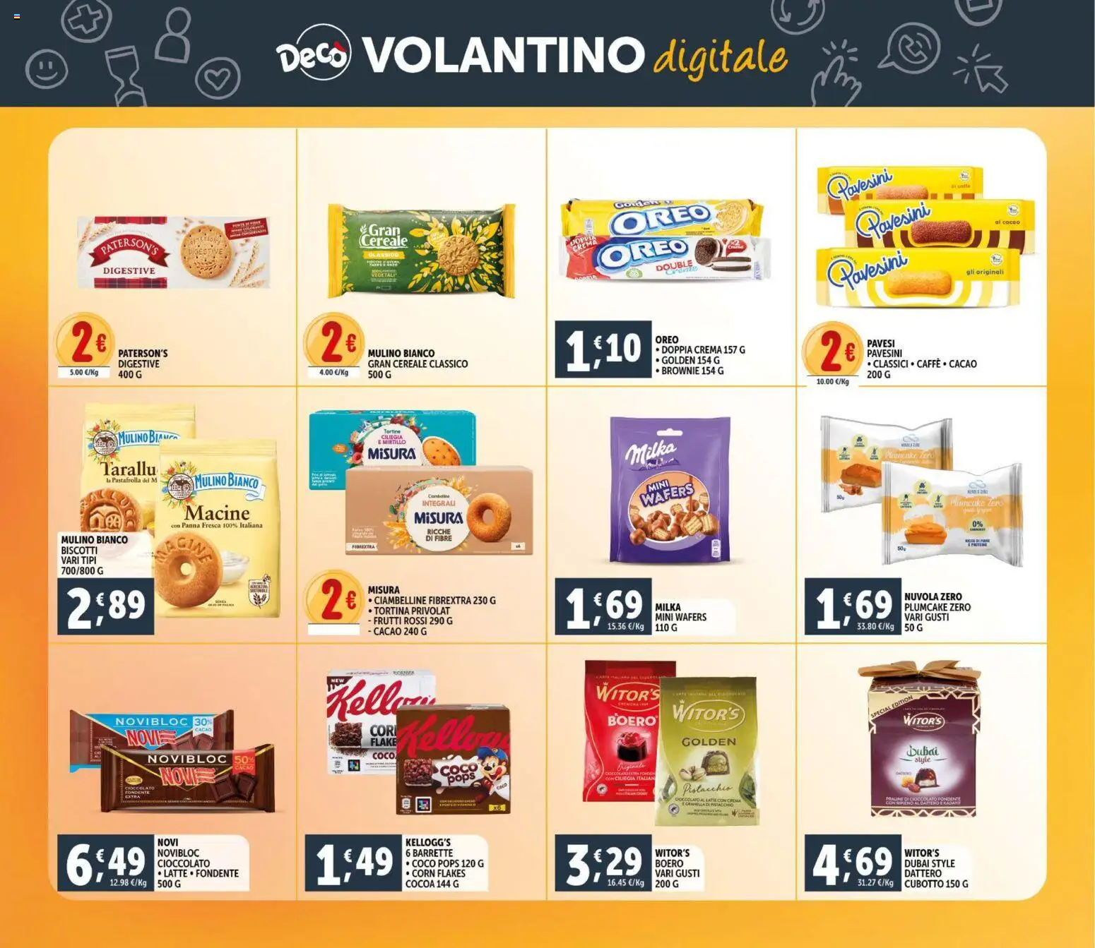 Volantino Decò del 11.02.2026 | Pagina: 25 | Prodotti: Cioccolato, Panna, Biscotti, Plumcake