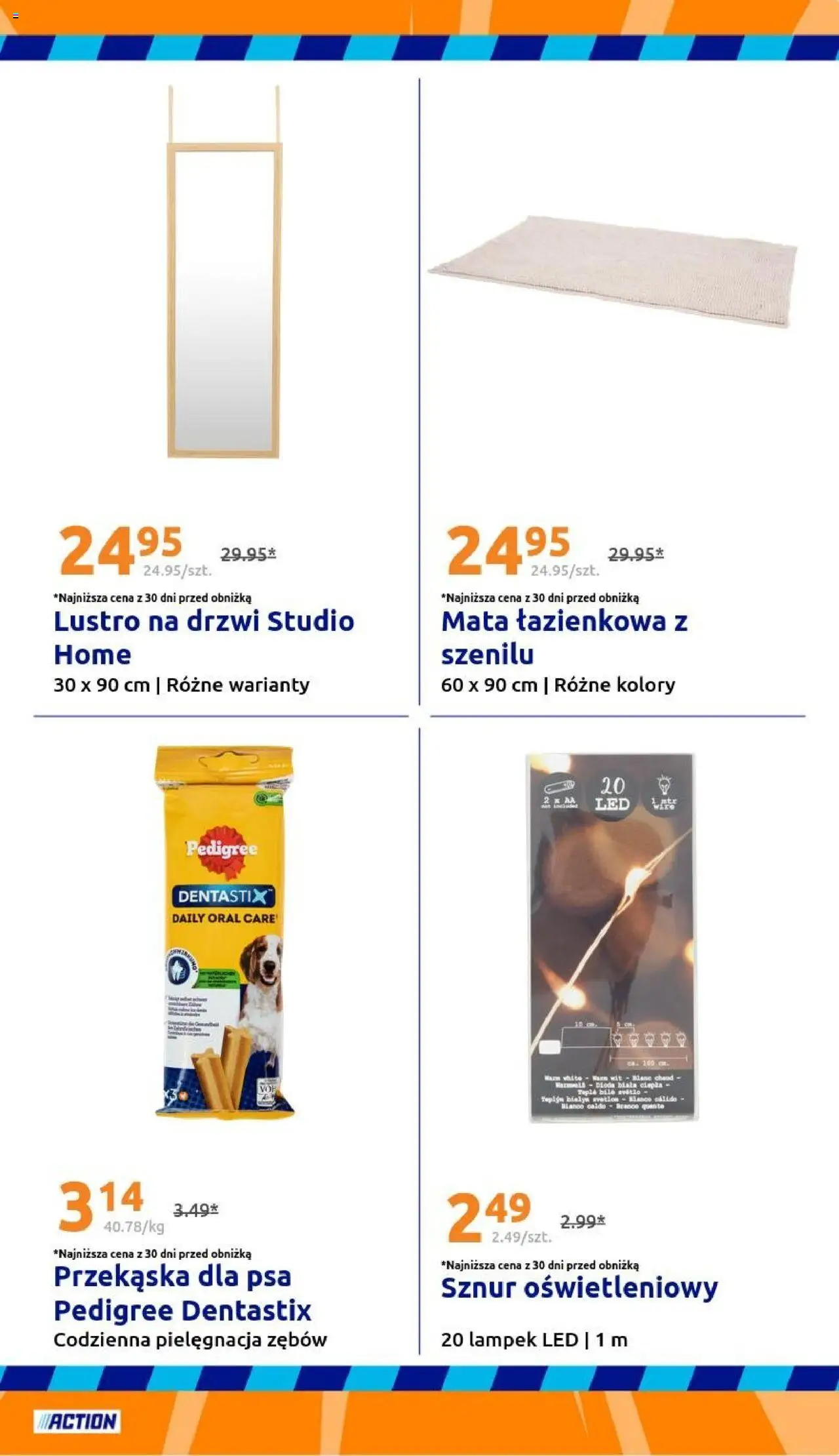 Action Gazetka od 24.09.2025 | Strona: 21 | Produkty: Pedigree, Lustro, Mata łazienkowa