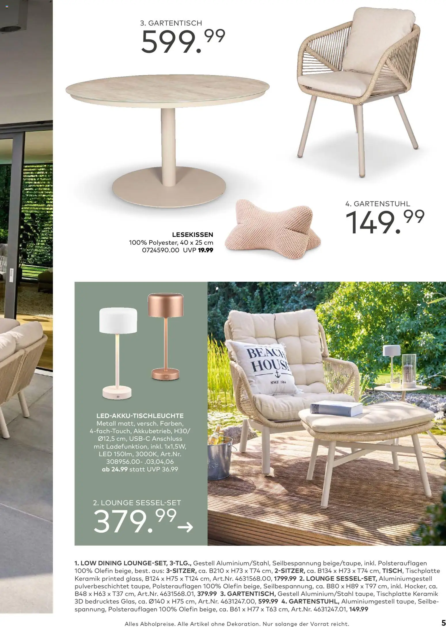 Porta! Gartenmöbel Katalog – gültig ab 01.03.2026 | Seite: 5