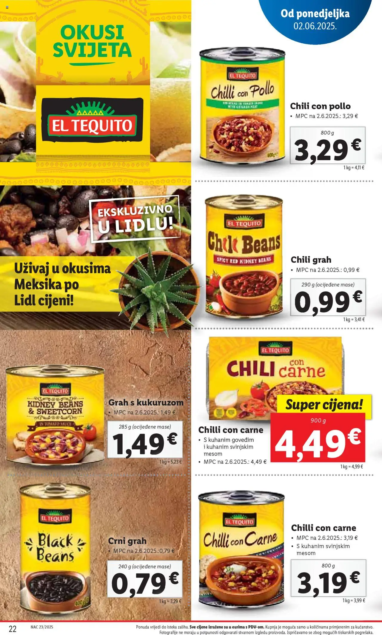 Lidl katalog | vrijedi od 02.06.2025 | Stranica: 22 | Proizvodi: Grah