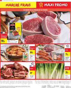 Carrefour Market - Prévisualisation de Carrefour Market Mini prix maxi promo valide à partir de 10.02.2026 | Page: 8 | Produits: Poireau, Volaille, Porc, Tournedos