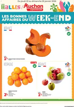 Auchan - Prévisualisation de Auchan - Les bons plans du week-end dans votre super ! valide à partir de 22.01.2026