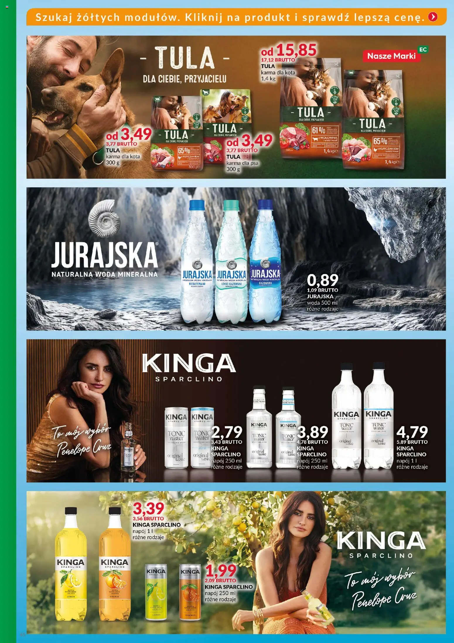 Eurocash Gazetka - Katalog Artykułów Spożywczych od 16.11.2025 | Strona: 64 | Produkty: Karma dla kota, Karma dla psa, Wołowina, Woda