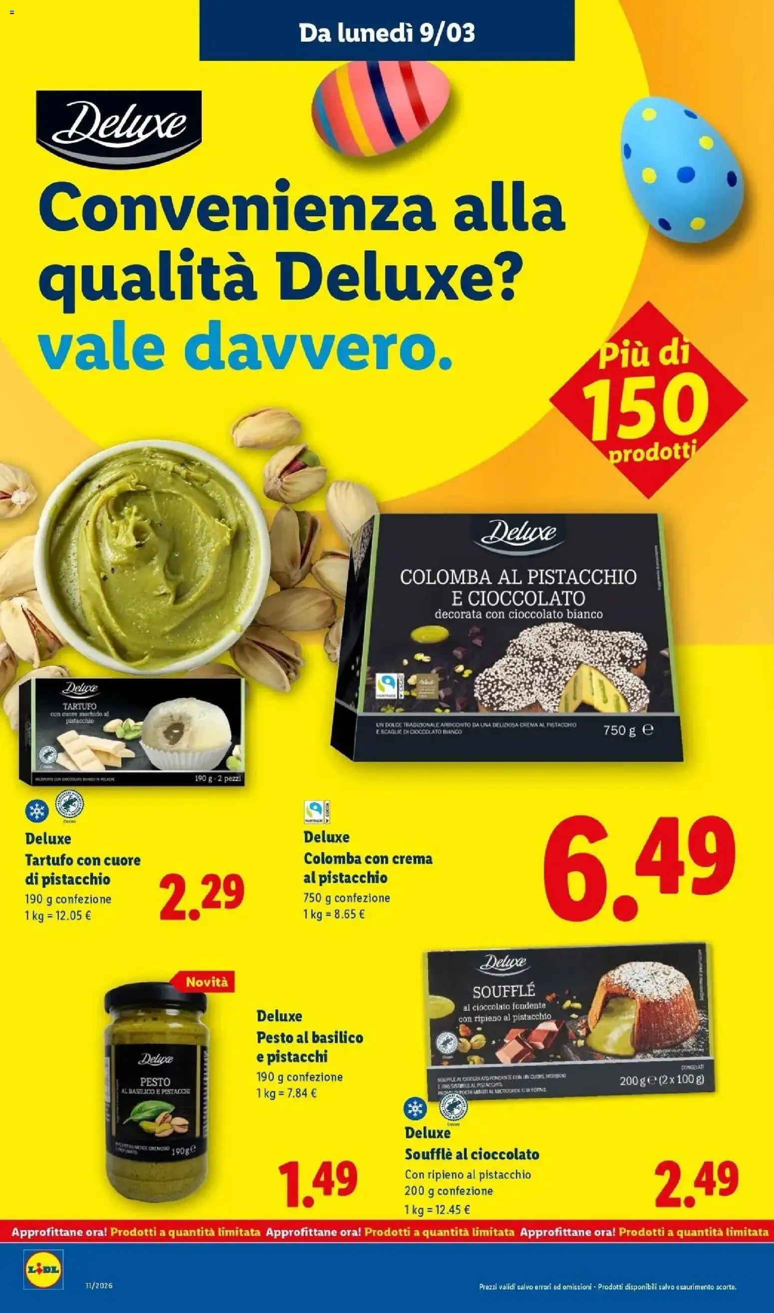 Volantino Lidl del 09.03.2026 | Pagina: 18 | Prodotti: Tartufo, Crema, Microonde, Pistacchi