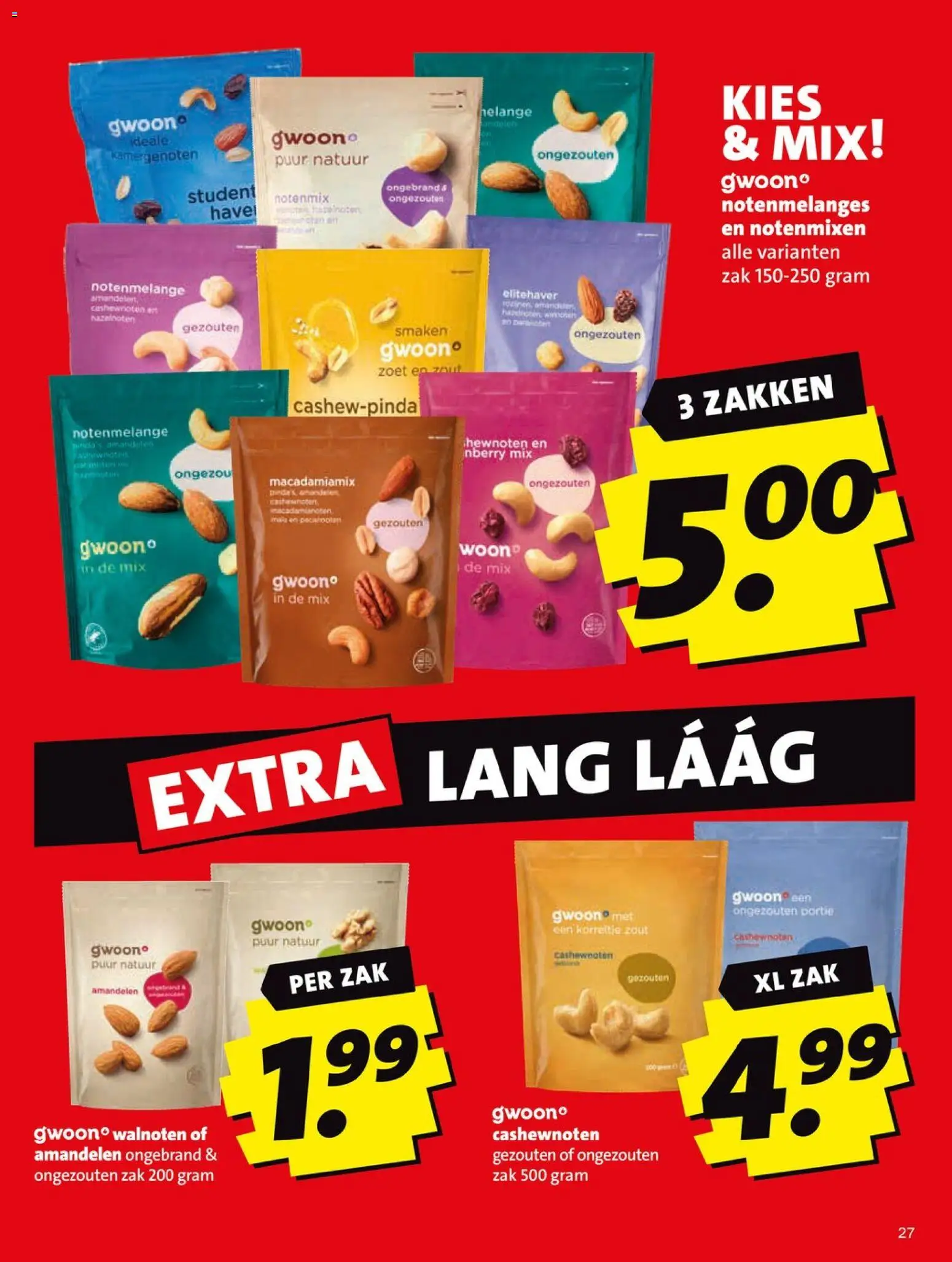 {H1} | Pagina: 27 | Producten: Zak, Cashewnoten