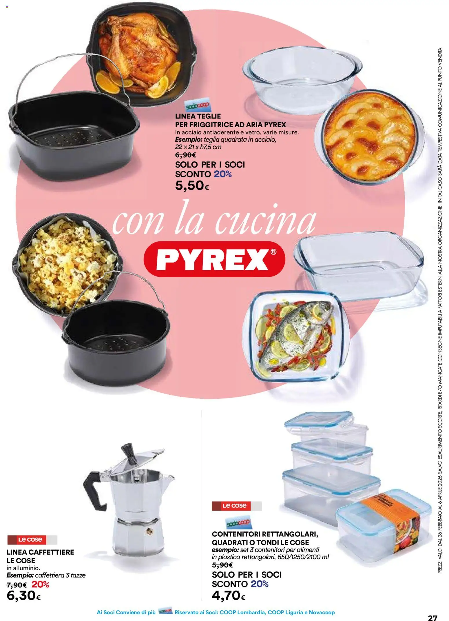 Volantino Ipercoop del 26.02.2026 | Pagina: 27 | Prodotti: Friggitrice ad aria, Caffettiera, Data, Friggitrice