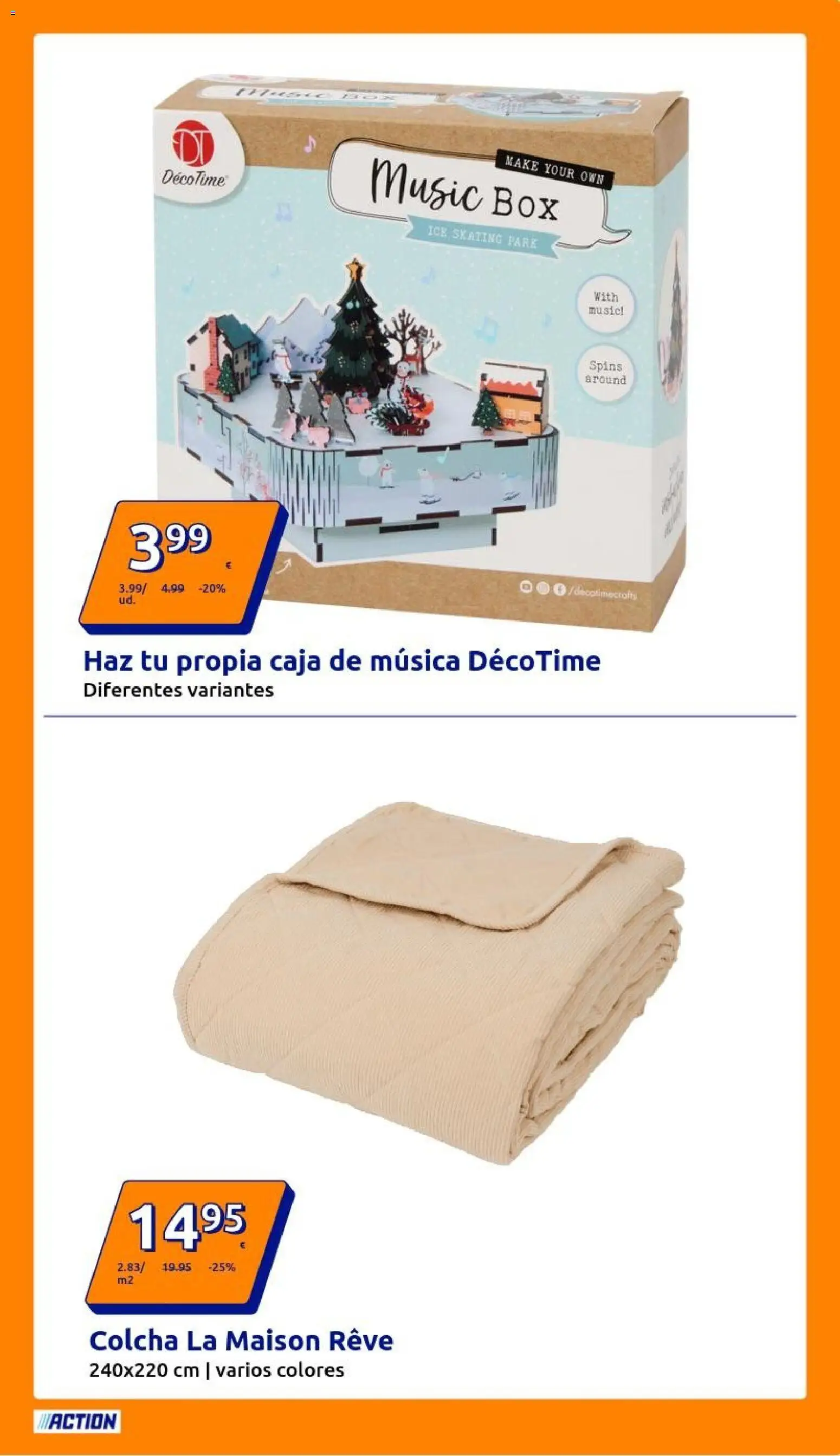 Action - Action ES week 43 2025 │ válido desde el 22.10.2025 | Página: 17 | Productos: Colcha, Caja