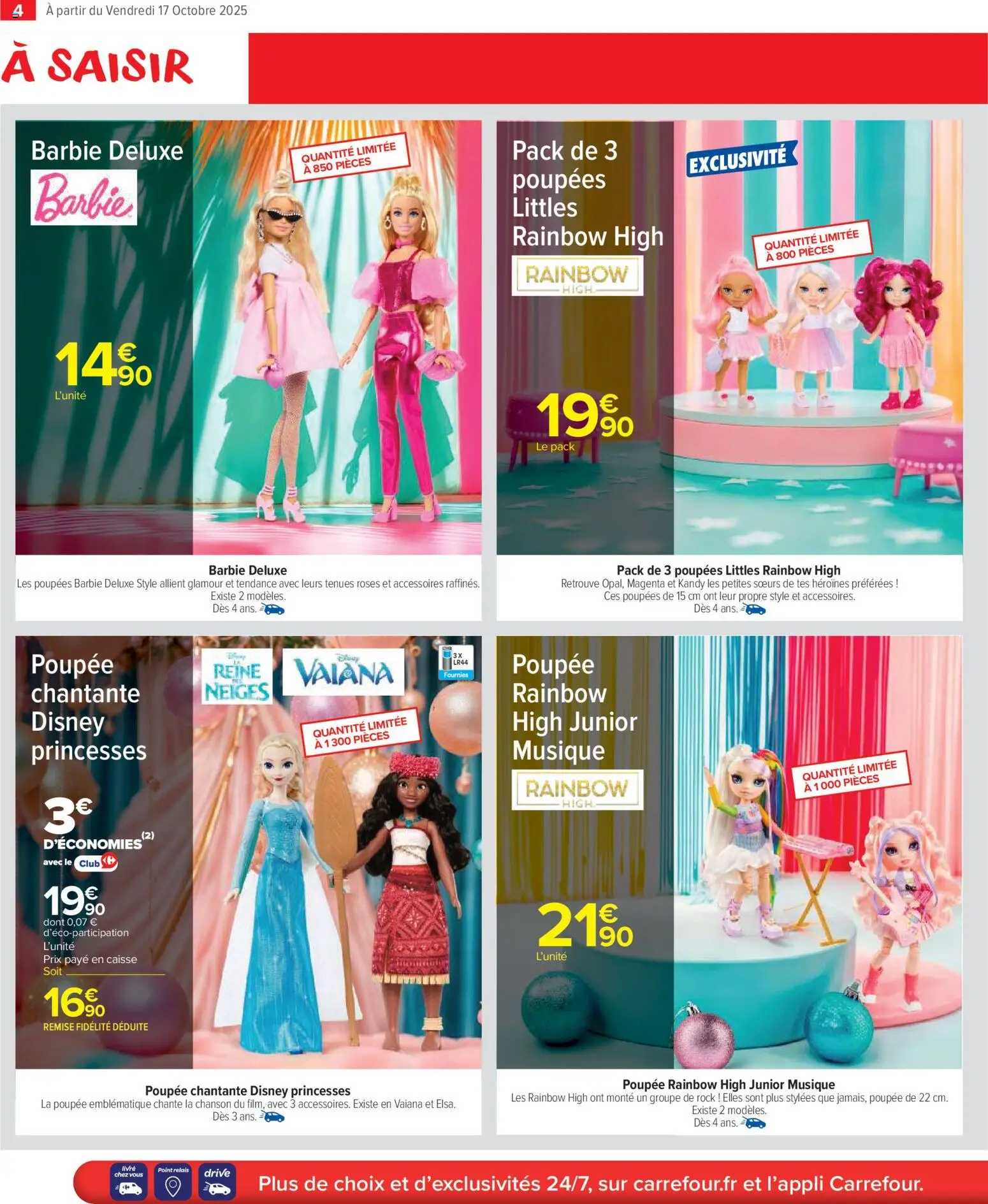 {H1} | Page: 4 | Produits: Poupée, Poupée Rainbow High, Livre