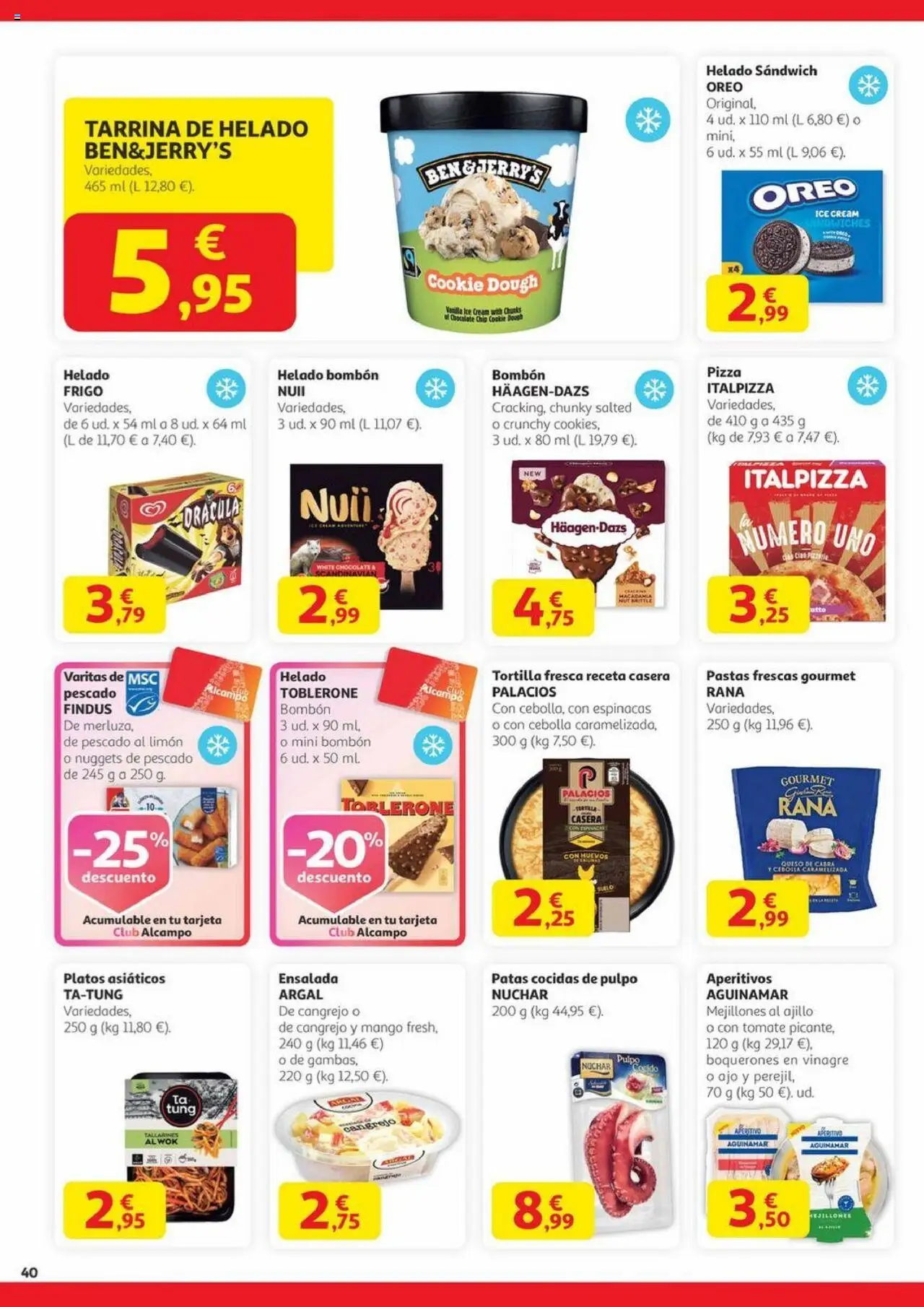 Alcampo - Canarias │ válido desde el 14.08.2025 | Página: 40 | Productos: Huevos, Chocolate, Πορσελάνη, Ensalada