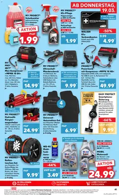 Náhled letáku Kaufland Německo leták od 19.03.2026 | Strana: 41 | Produkty: Parkside, Benzín, Smartphone, Kamera