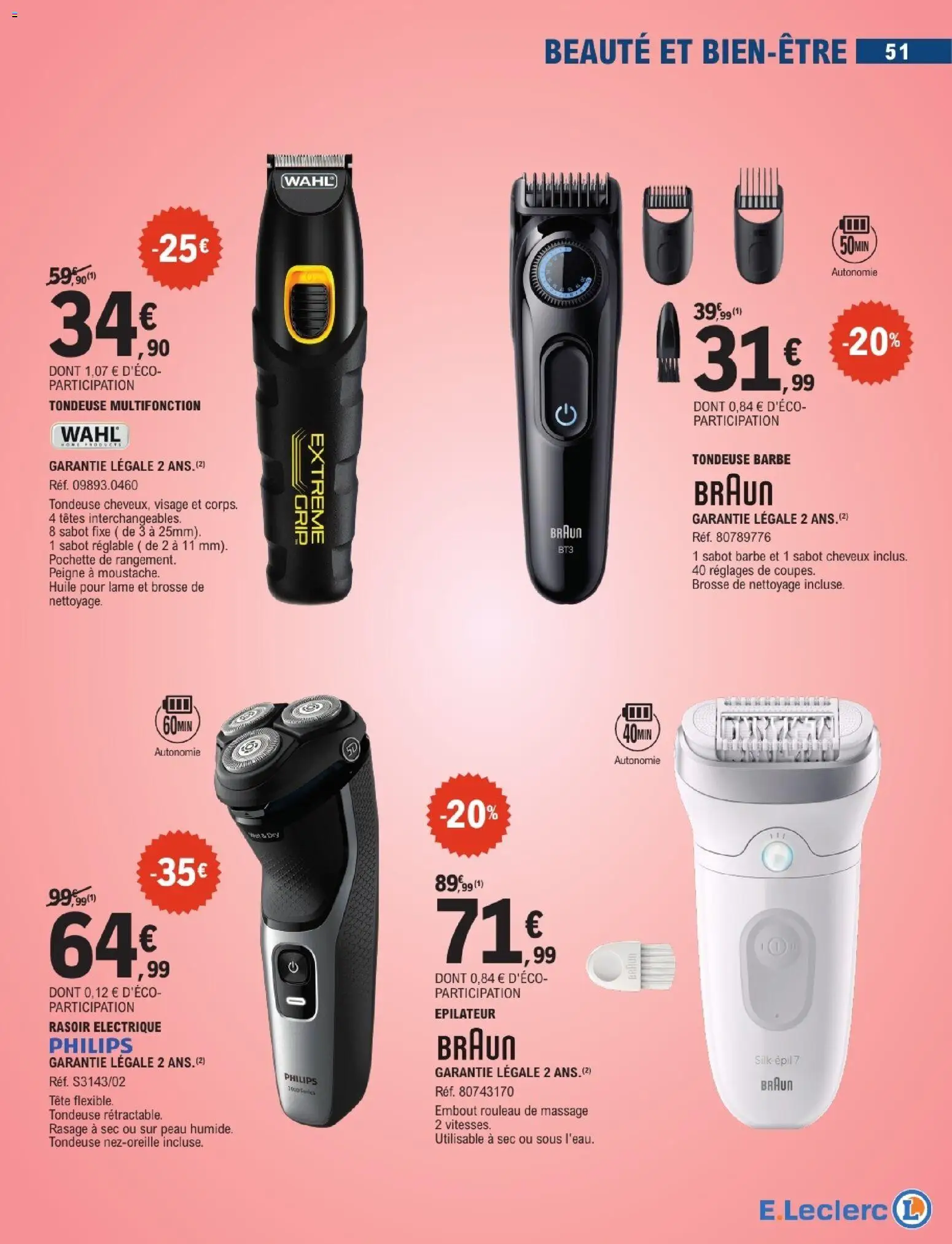 {H1} | Page: 51 | Produits: Peigne, Épilateur, Tondeuse, Huile