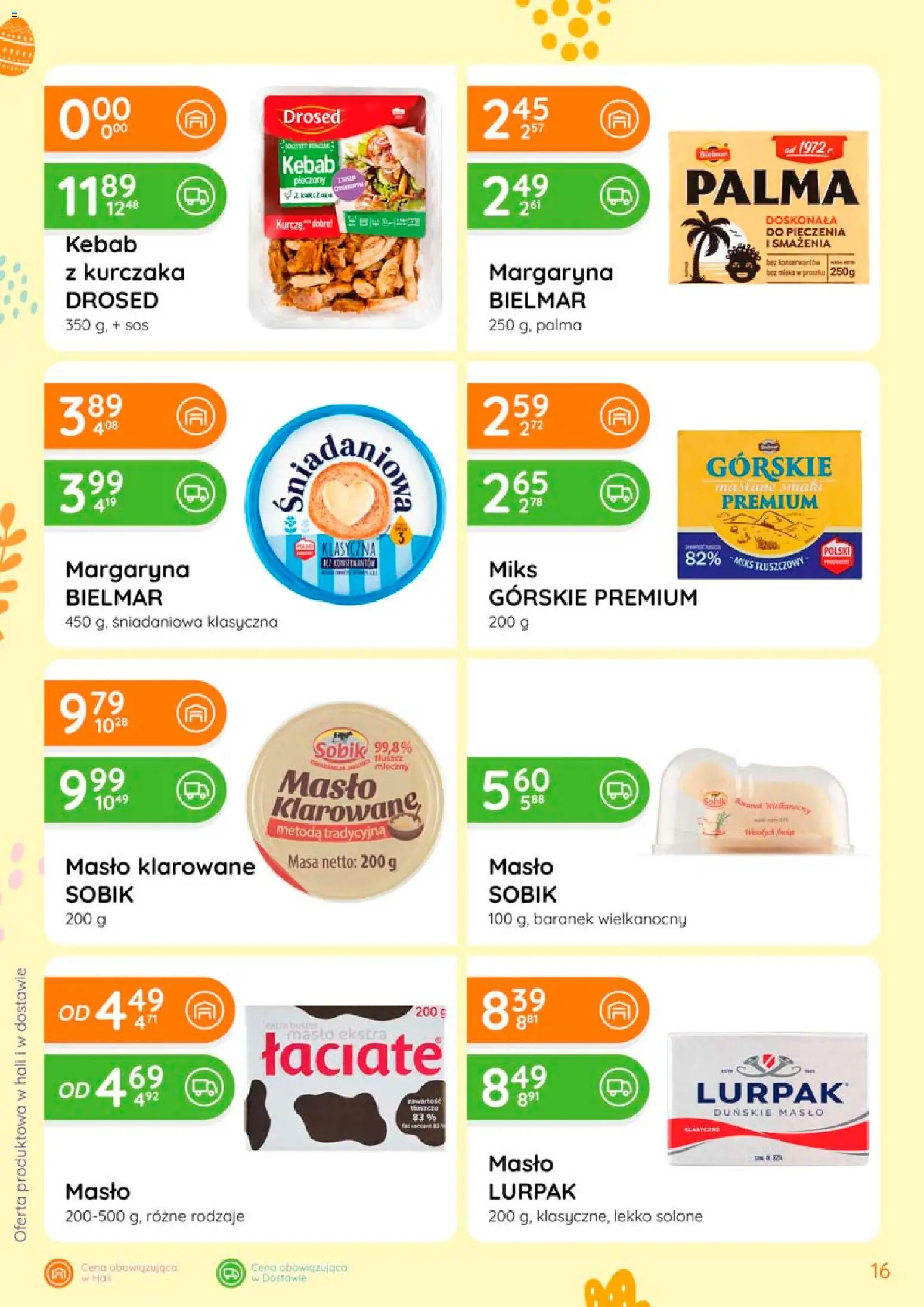 Eurocash gazetka - Oferta Produktowa od 05.03.2026 | Strona: 16 | Produkty: Kebab, Masło lurpak, Masło, Sos