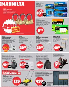 Tokmanni-mainoslehti voimassa 30.03.2026 alkaen | Sivu: 15 | Tuotteet: Riippulukko, Huppari
