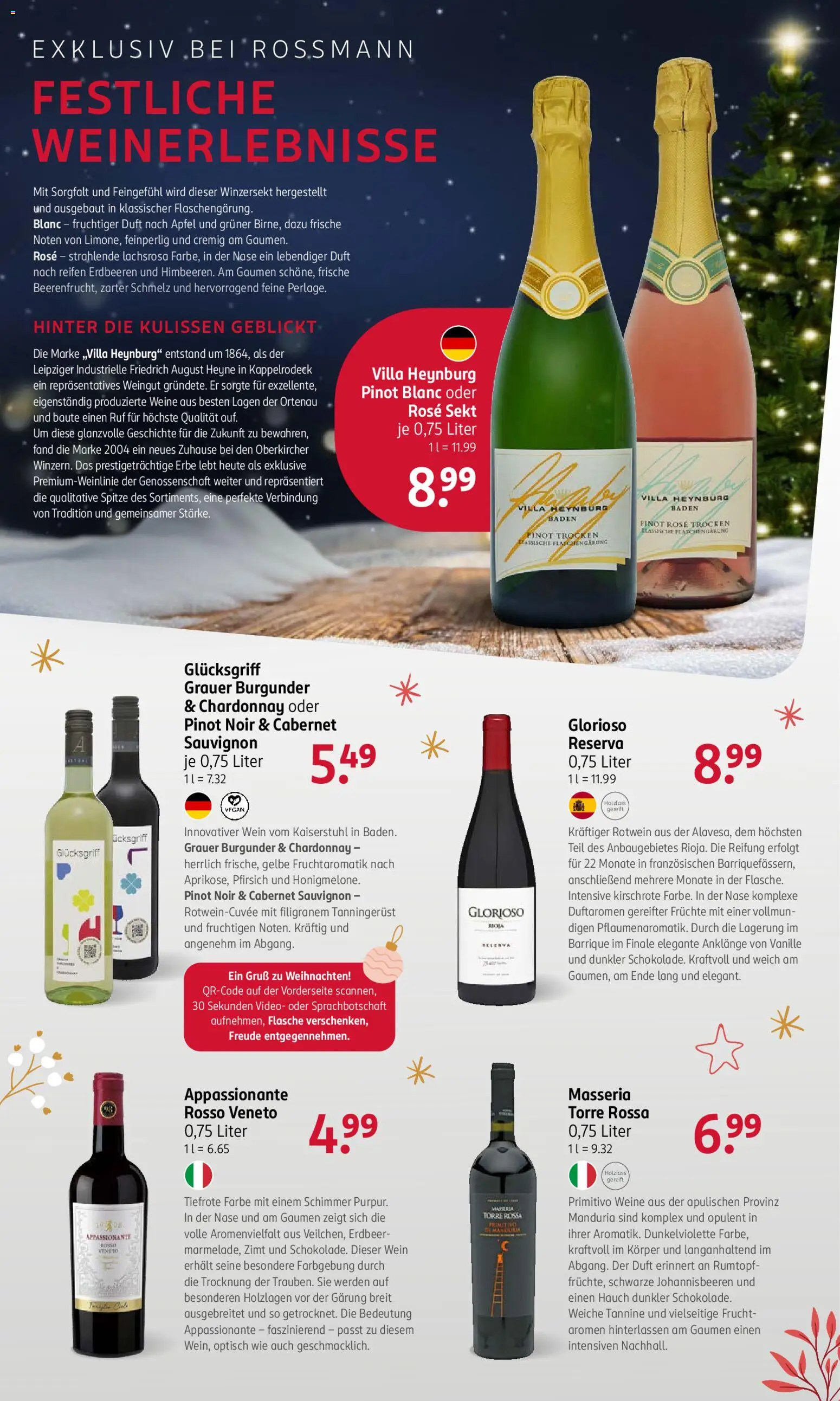 Rossmann Prospekt 	 – gültig ab 01.12.2025 | Seite: 23 | Produkte: Äpfel, Pfirsich, Wein, Erdbeeren