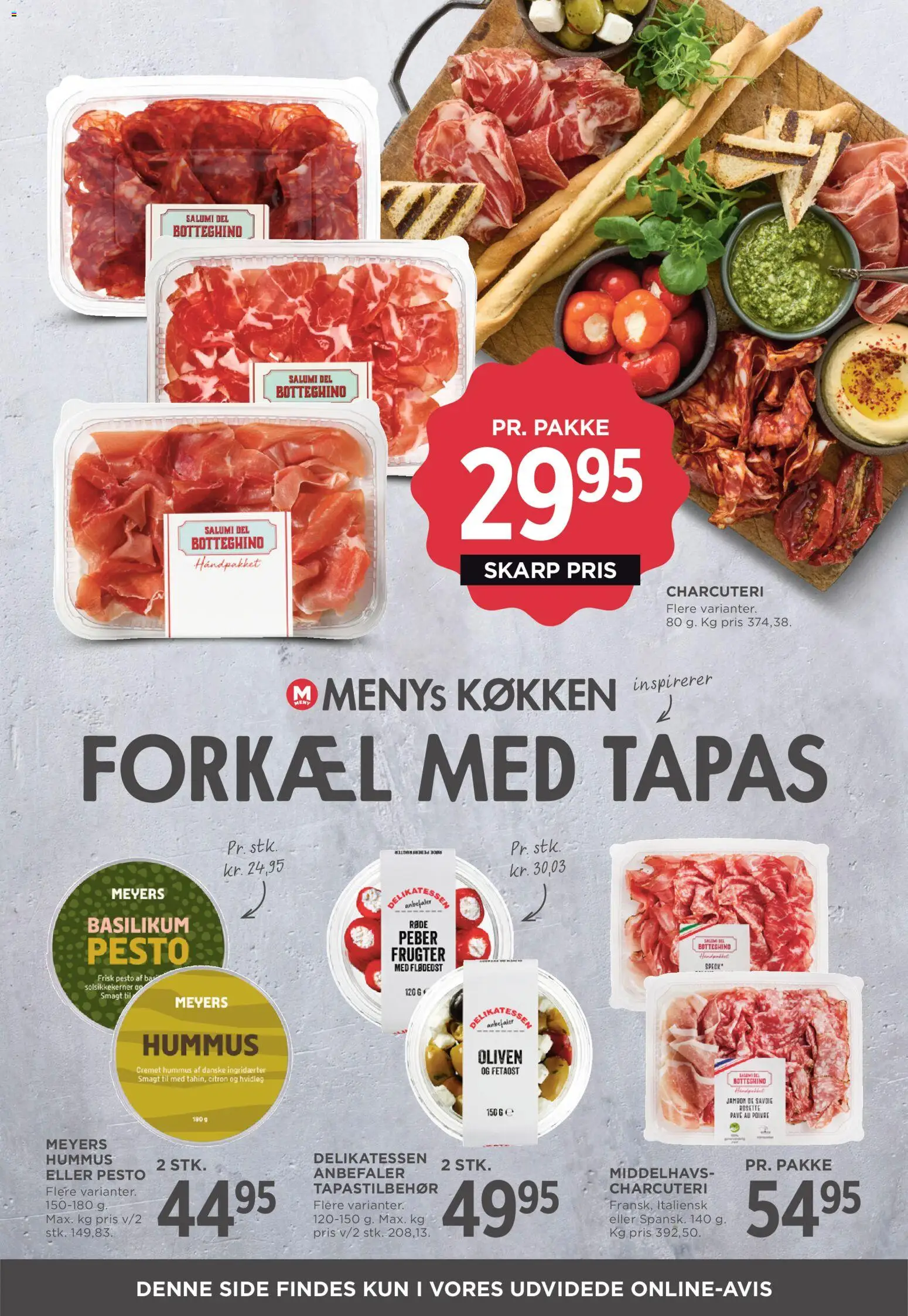 Meny tilbudsavis – gyldig fra 24.04.2026 | Side: 19 | Produkter: Solsikkekerner, Pesto, Flødeost, Oliven