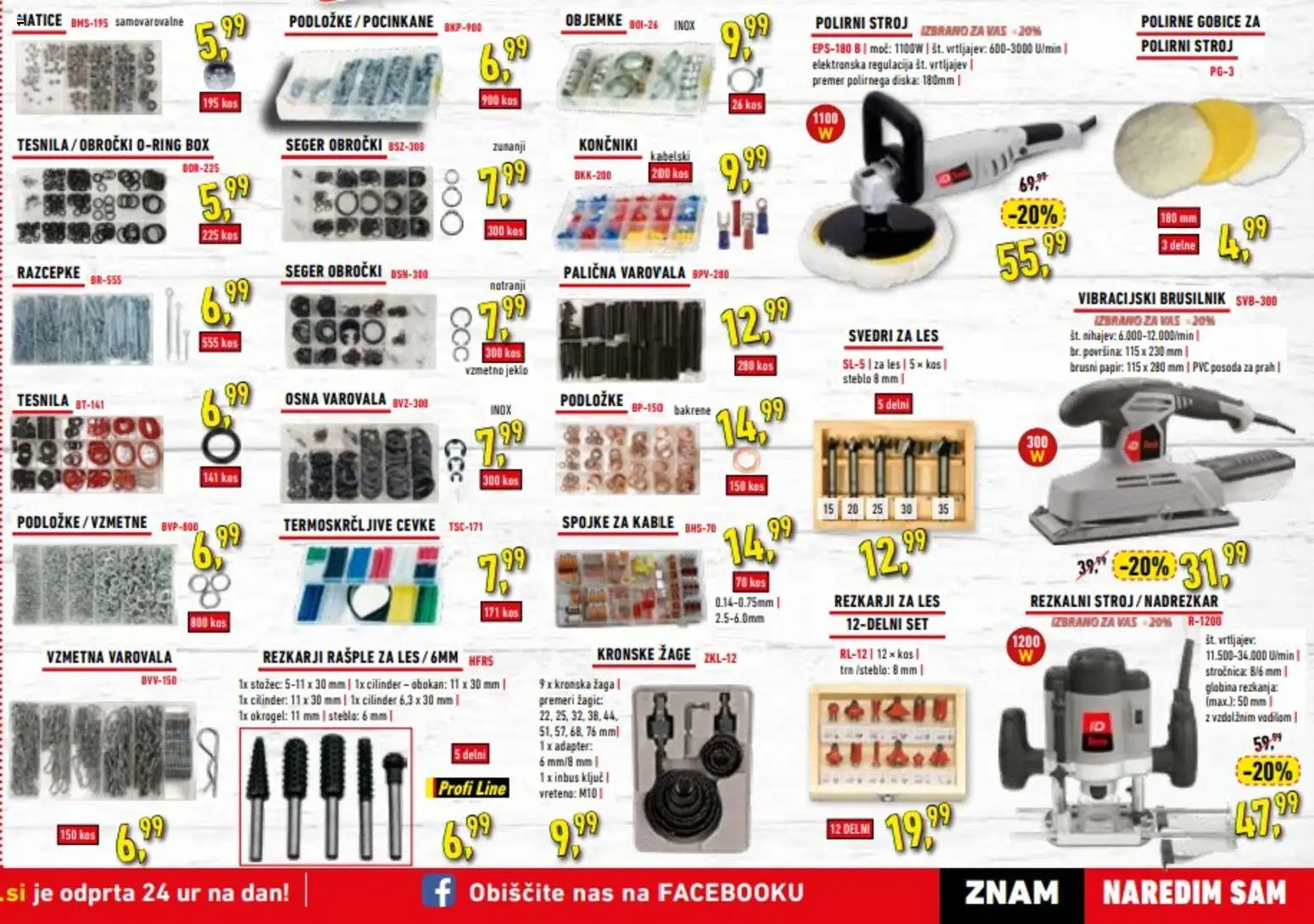 Novi Inter Diskont katalog ponudbe – veljaven od 24.03.2026 | Stran: 3 | Izdelki: Adapter, Gobice, Svedri, Brusilnik