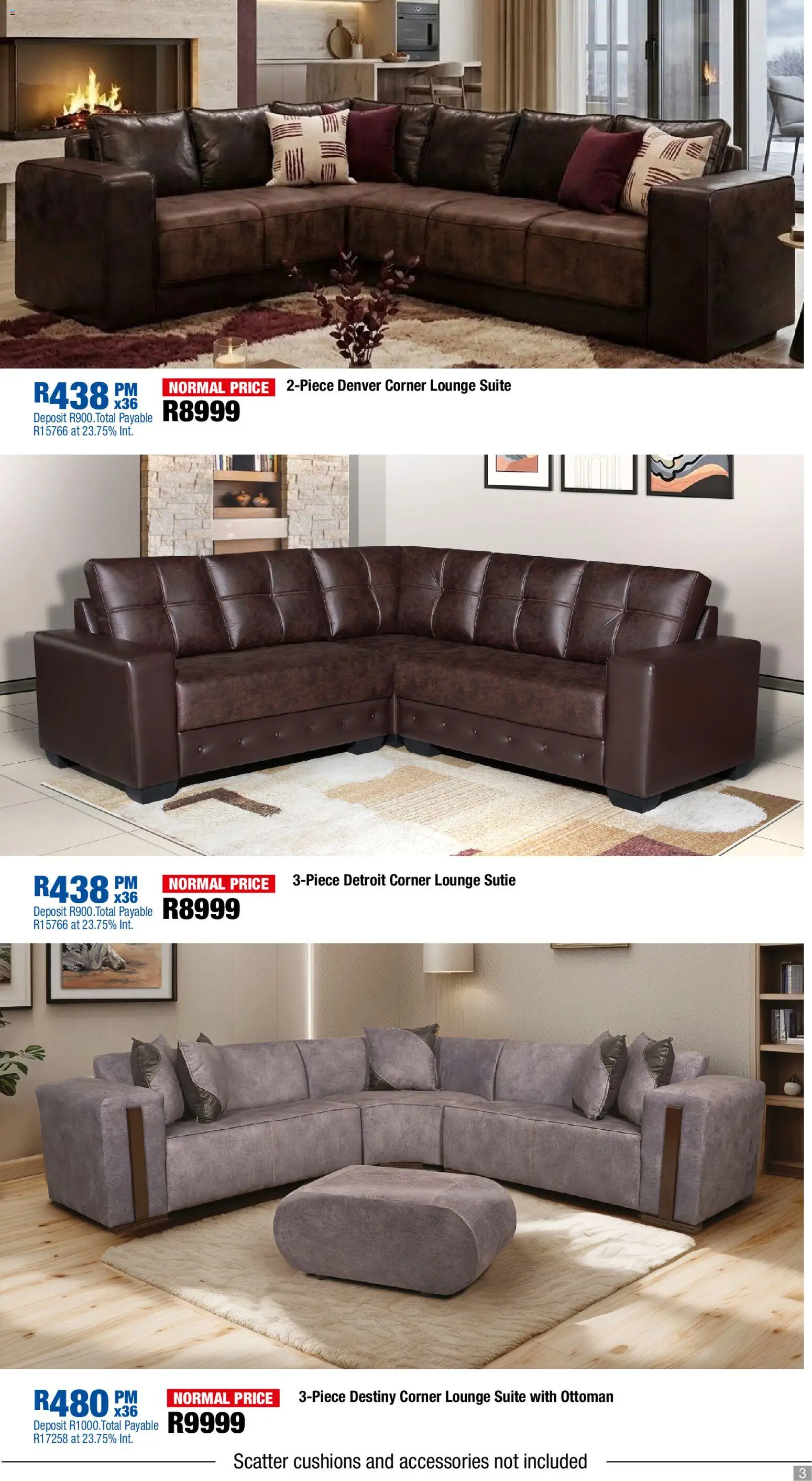 New OK Furniture catalogue – valid from 23.03.2026 | Page: 3 | Products: Lounge suite, Ottoman