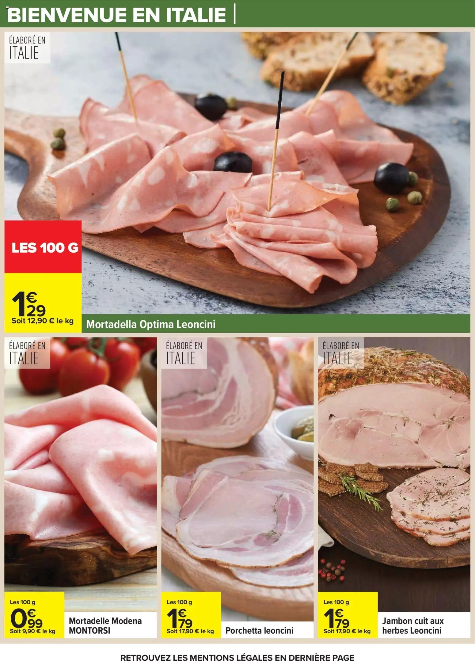 {H1} | Page: 11 | Produits: Jambon