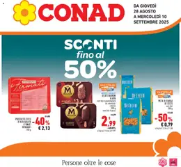 Anteprima del volantino Conad Piemonte catalogo valido a partire dal 28.08.2025