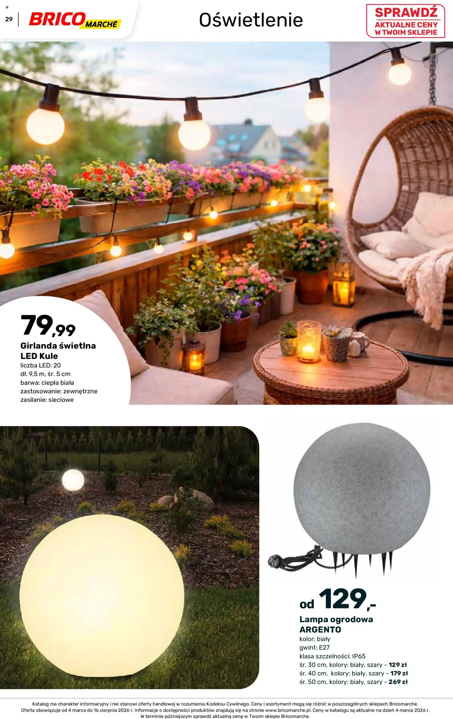 Brico Marché gazetka - Wiosna od 04.03.2026 | Strona: 29 | Produkty: Lampa