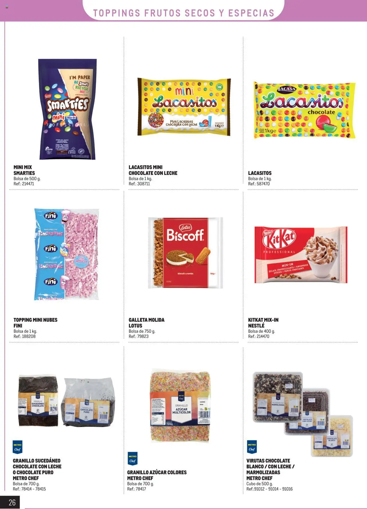 Makro - Especial Postres │ válido desde el 04.03.2025 | Página: 26 | Productos: Leche, Chocolate, Frutos secos, Bolsa