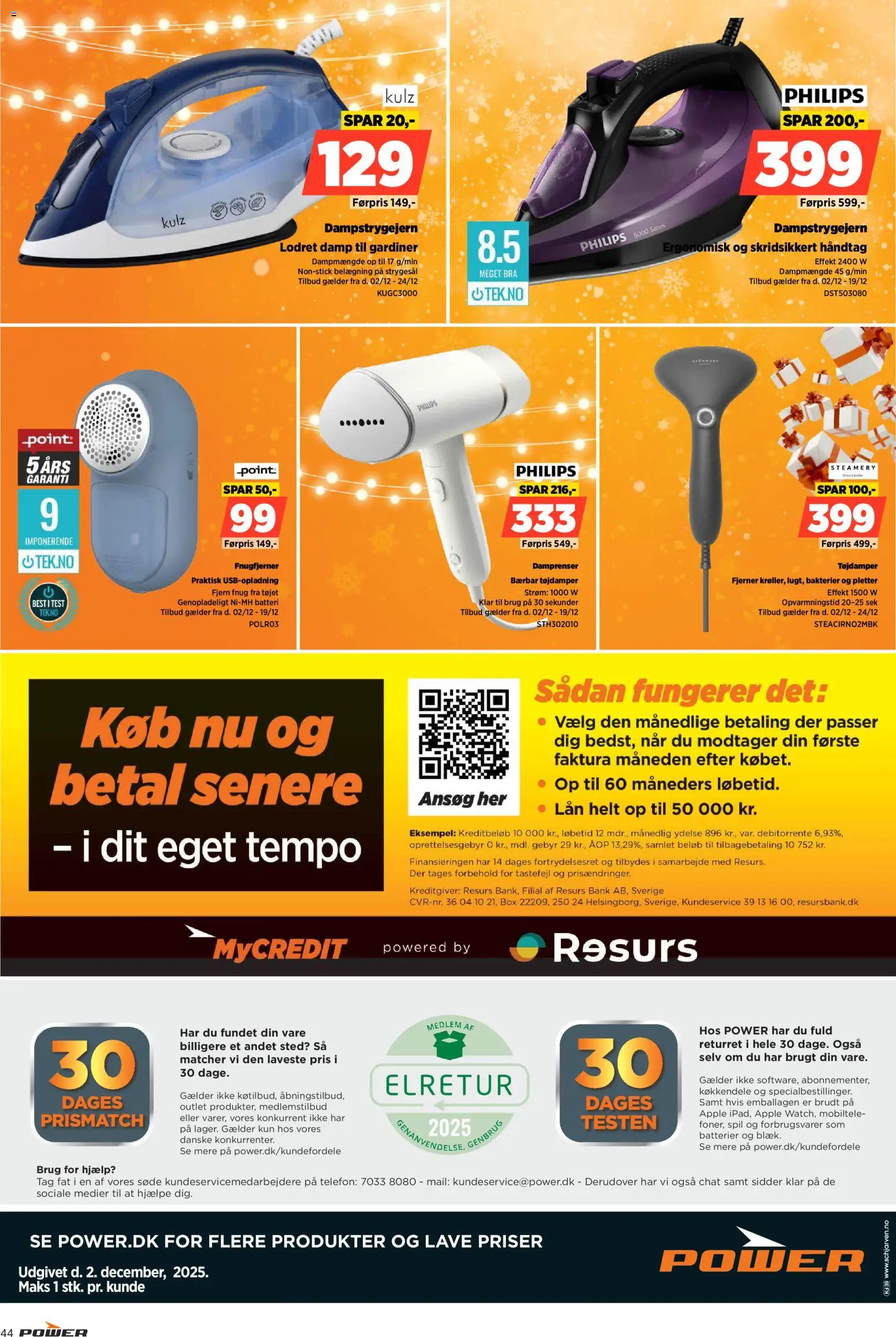 Power tilbudsavis – gyldig fra 02.12.2025 | Side: 44 | Produkter: Batterier, Gardiner, Søm, Batteri