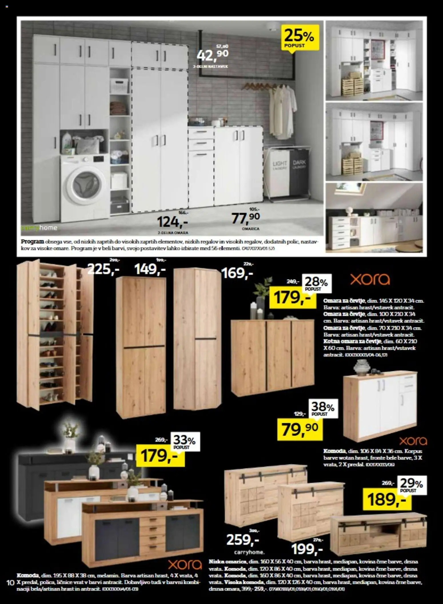 Novi XXXL Lesnina katalog ponudbe – veljaven od 04.11.2025 | Stran: 10 | Izdelki: Omara, Barva, Omarica