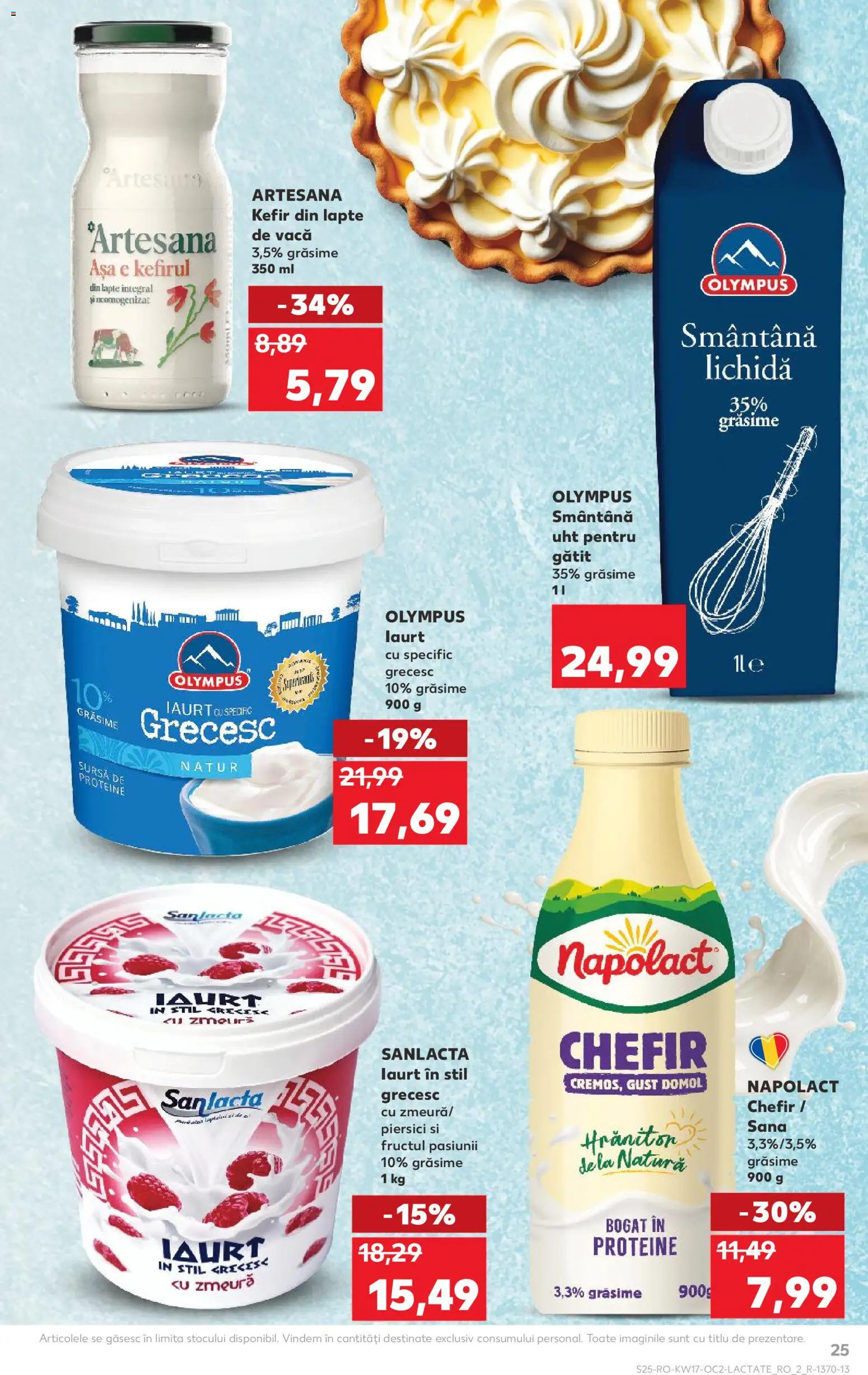 Noul catalog Kaufland – valabil de la 22.04.2026 | Pagină: 25 | Produse: Masaüstü kılıfı, Lapte, Iaurt, Kefir