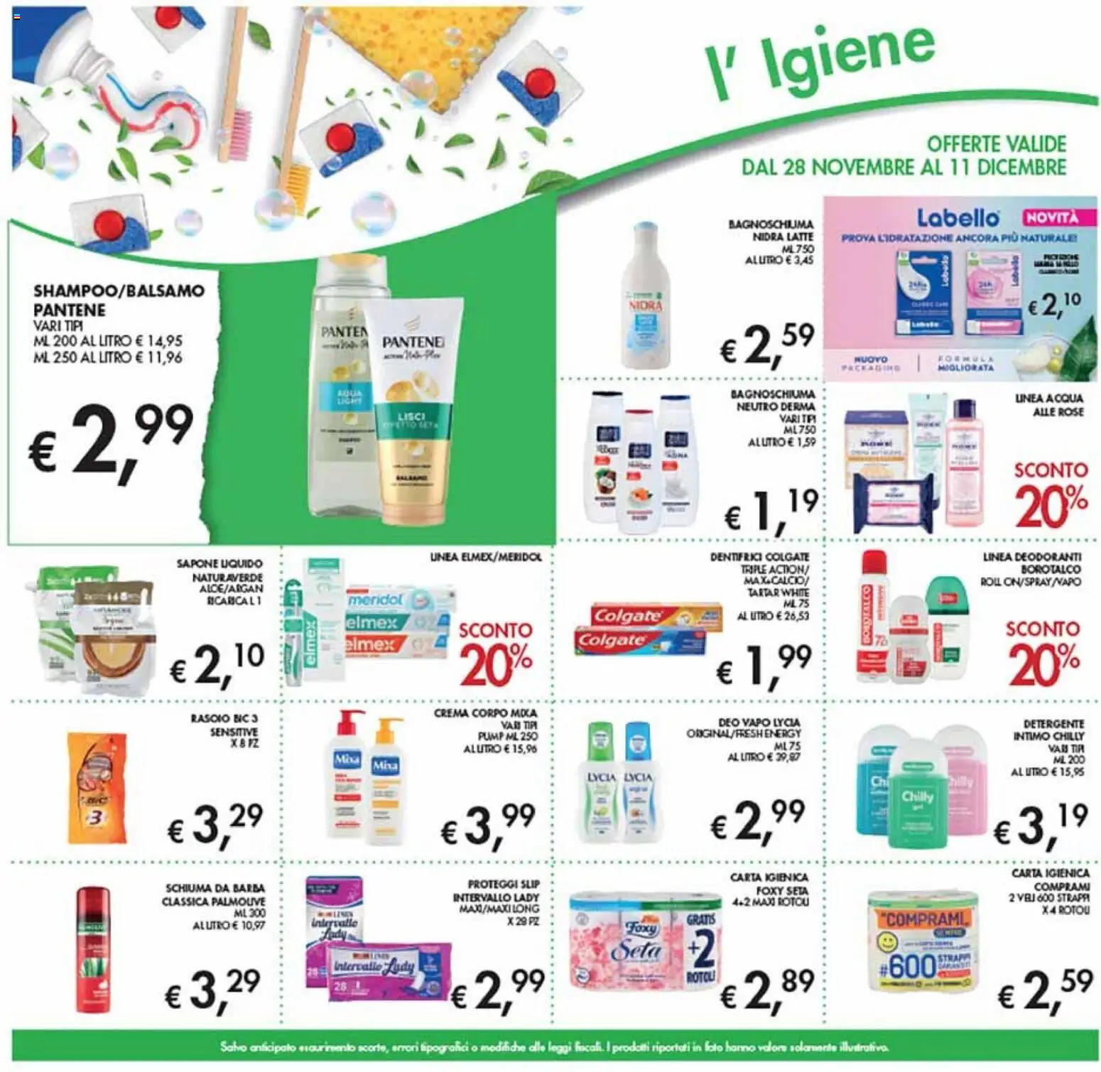 Volantino Coal del 28.11.2025 | Pagina: 26 | Prodotti: Crema, Carta igienica, Sapone, Intimo