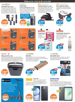 V-Markt Angebote ab 16.04.2026 gültig | Seite: 20 | Produkte: USB, Aktenvernichter, Öl, Samsung