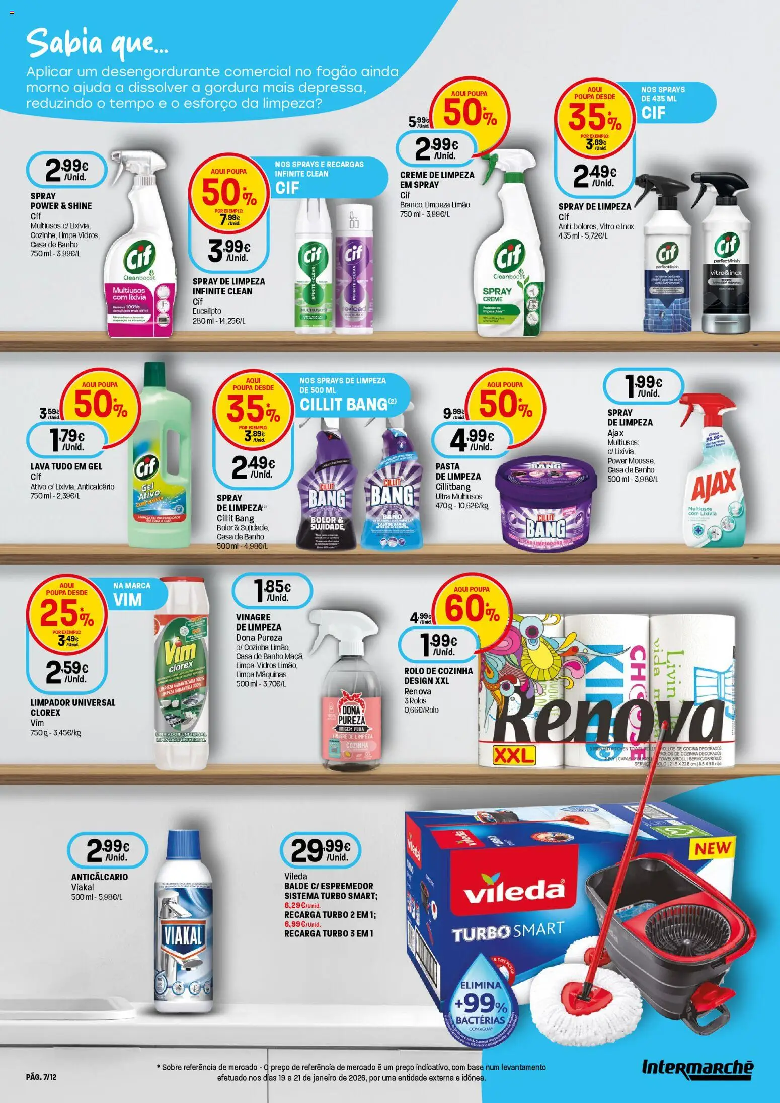 Intermarché Limpeza Super │ válido de 05.03.2026 | Página: 7 | Produtos: Fogão, Espremedor, Base, Creme