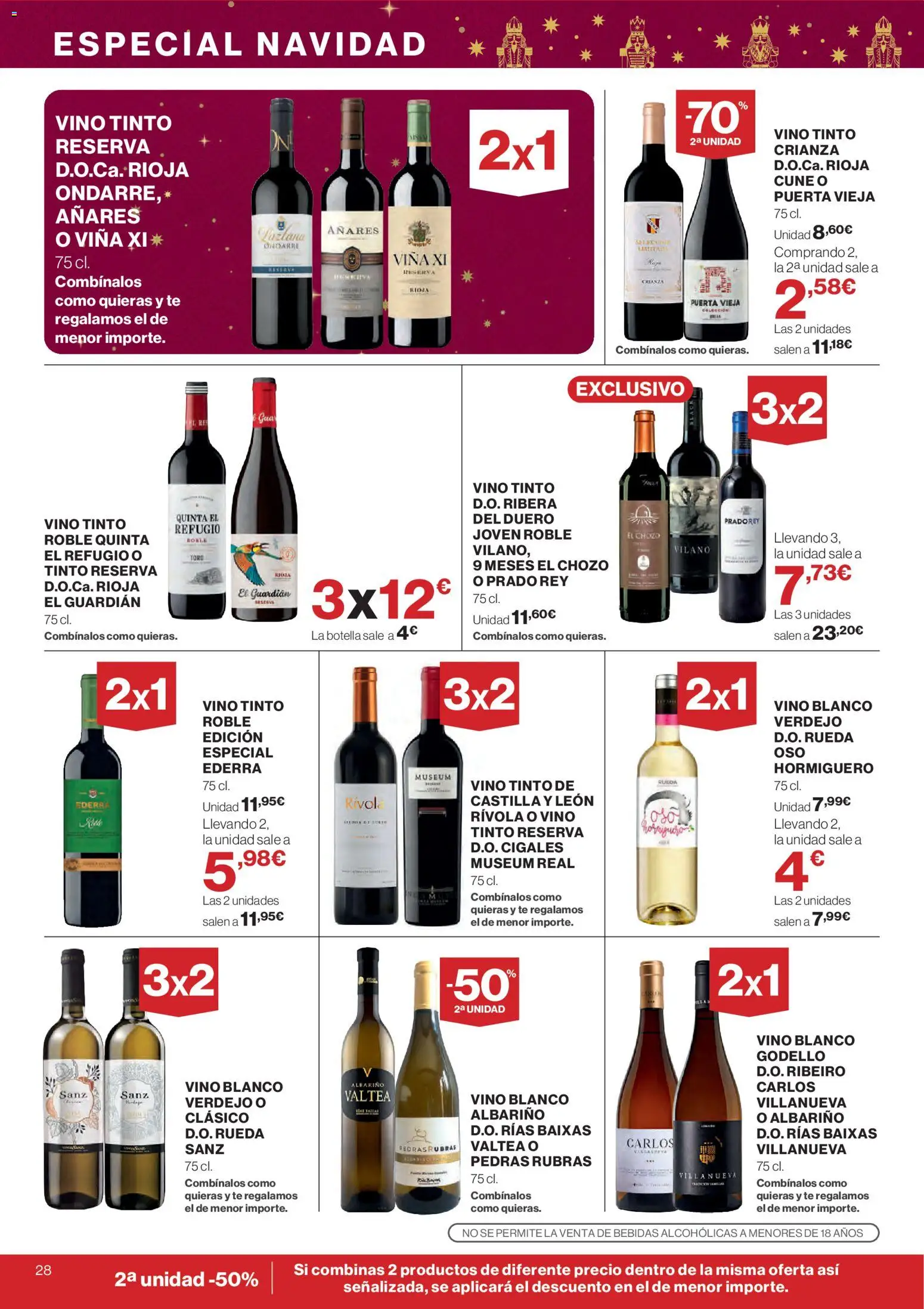 El Corte Inglés ofertas │ válido desde el 18.12.2025 | Página: 28 | Productos: Vino, Té
