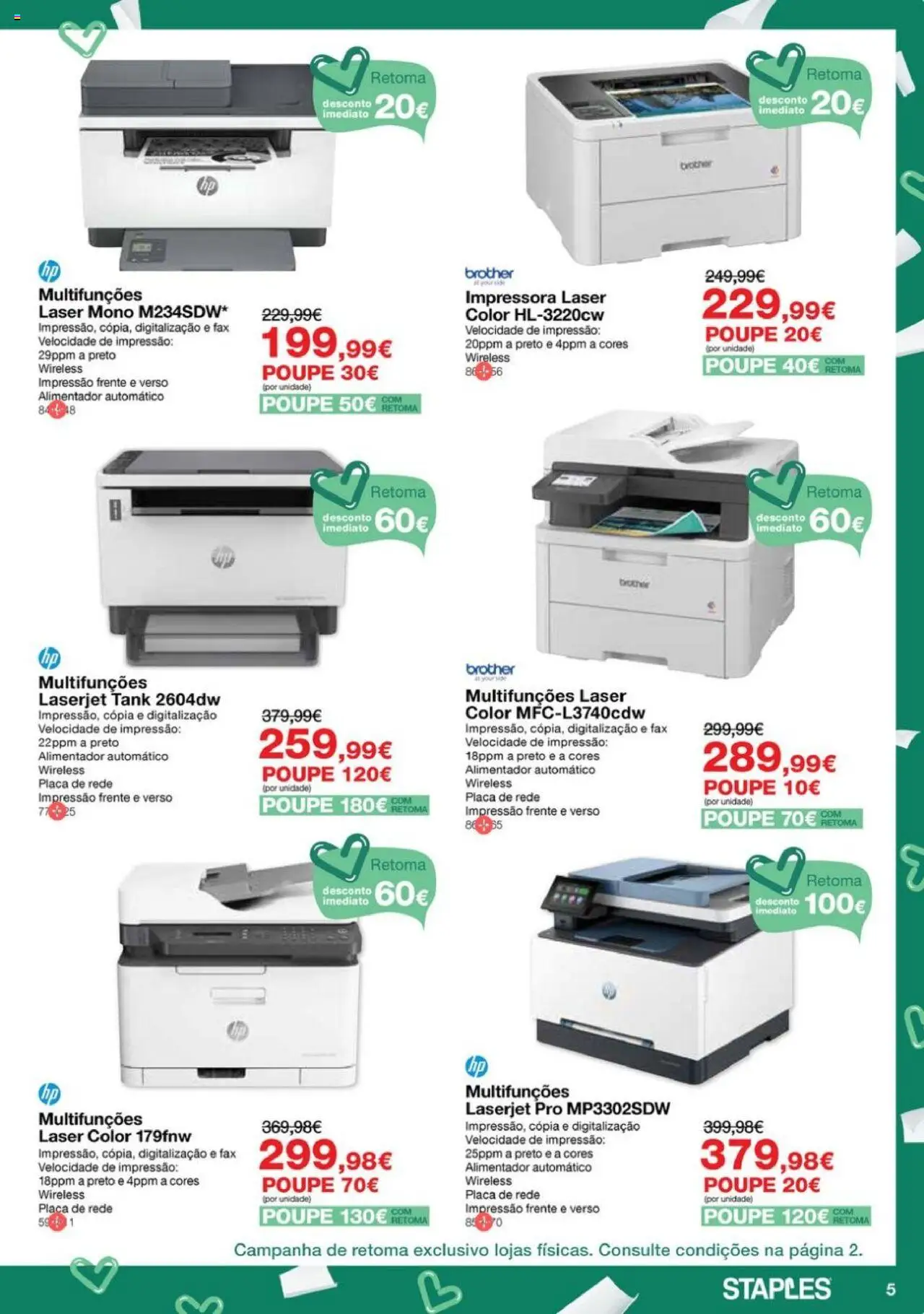 Staples Festa da Impressão e Equipamento │ válido de 09.10.2025 | Página: 5 | Produtos: Impressora