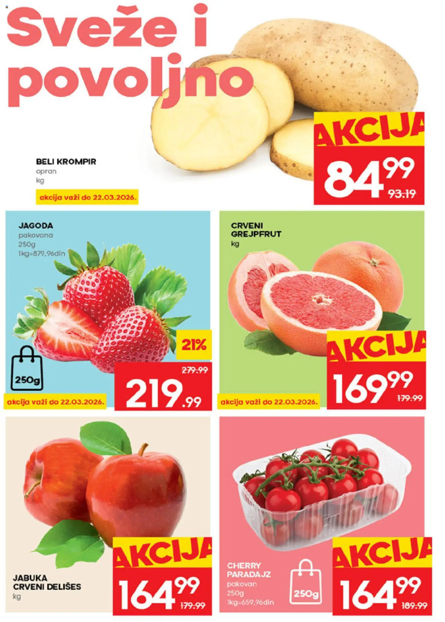 Idea katalog - važi od 19.03.2026 | Strana: 2 | Proizvode: Jagoda, Krompir, Beli krompir, Paradajz