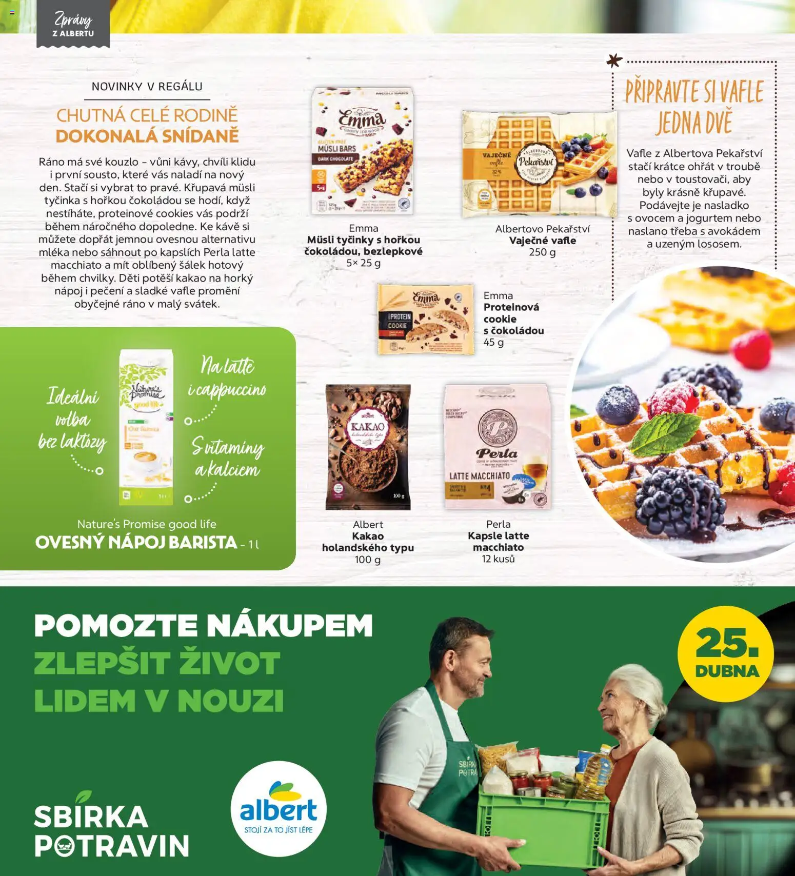 Albert magazín od 01.04.2026 | Strana: 8 | Produkty: Müsli tyčinky, Tyčinky, Ovesný nápoj, Müsli