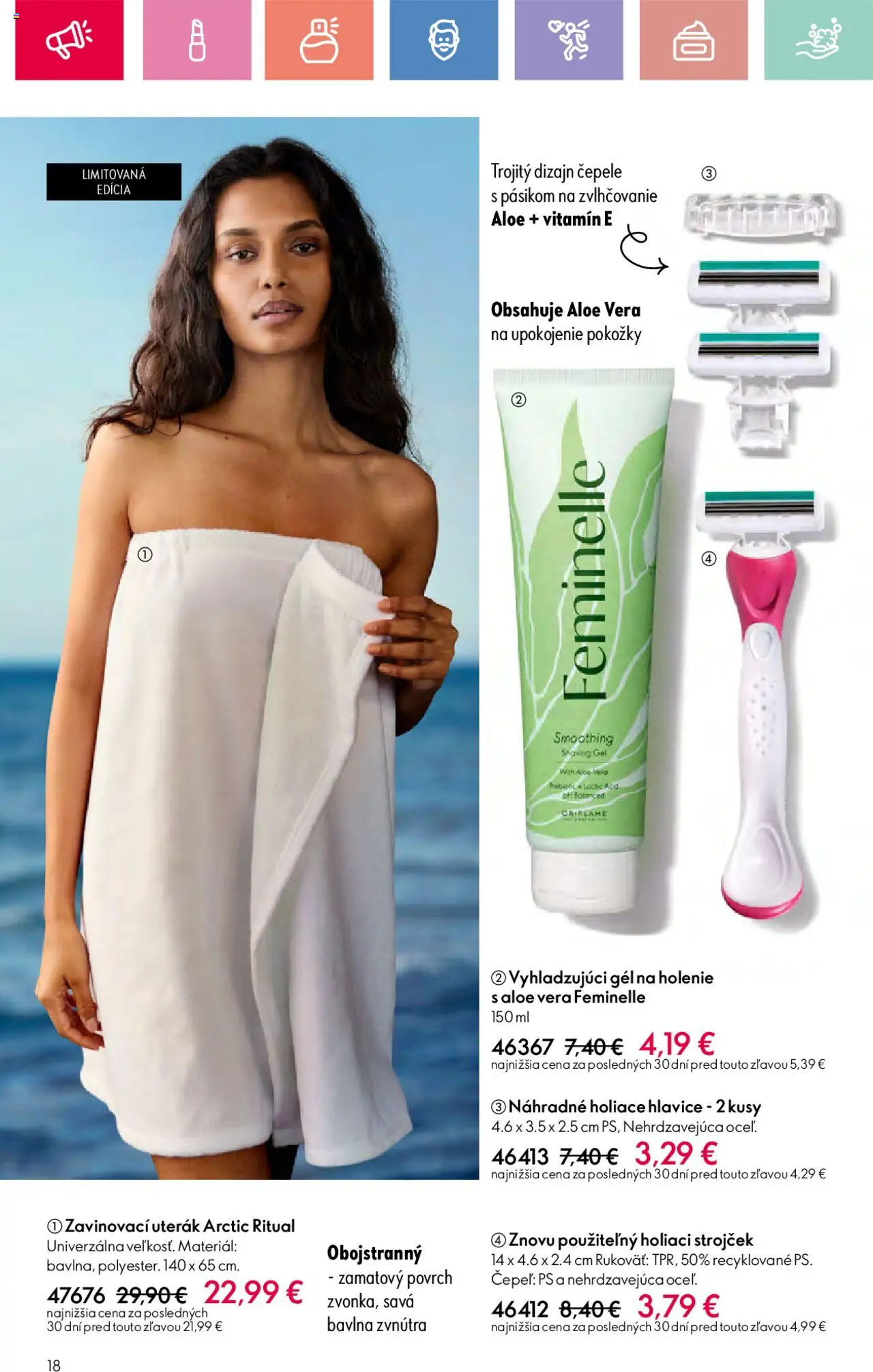 Katalóg Oriflame 9 2025 │ platný od 15.06.2025 | Strana: 18 | Produkty: Strojček, Holiaci strojček, Uterák
