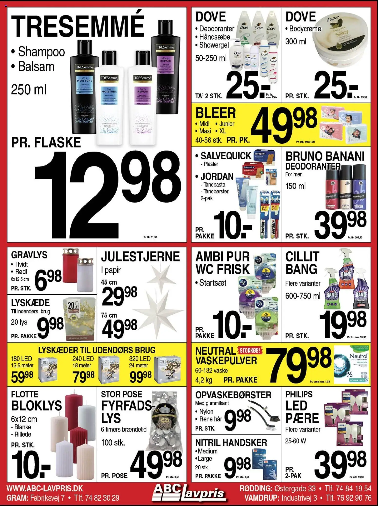 Abc Lavpris tilbudsavis – gyldig fra 19.11.2025 | Side: 8 | Produkter: Shampoo, Balsam, Tandpasta, Vaskepulver