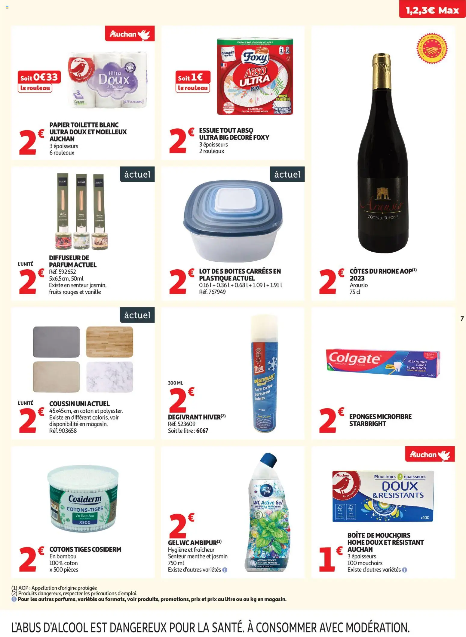 {H1} | Page: 7 | Produits: Papier toilette, Parfum, Diffuseur, Mouchoirs