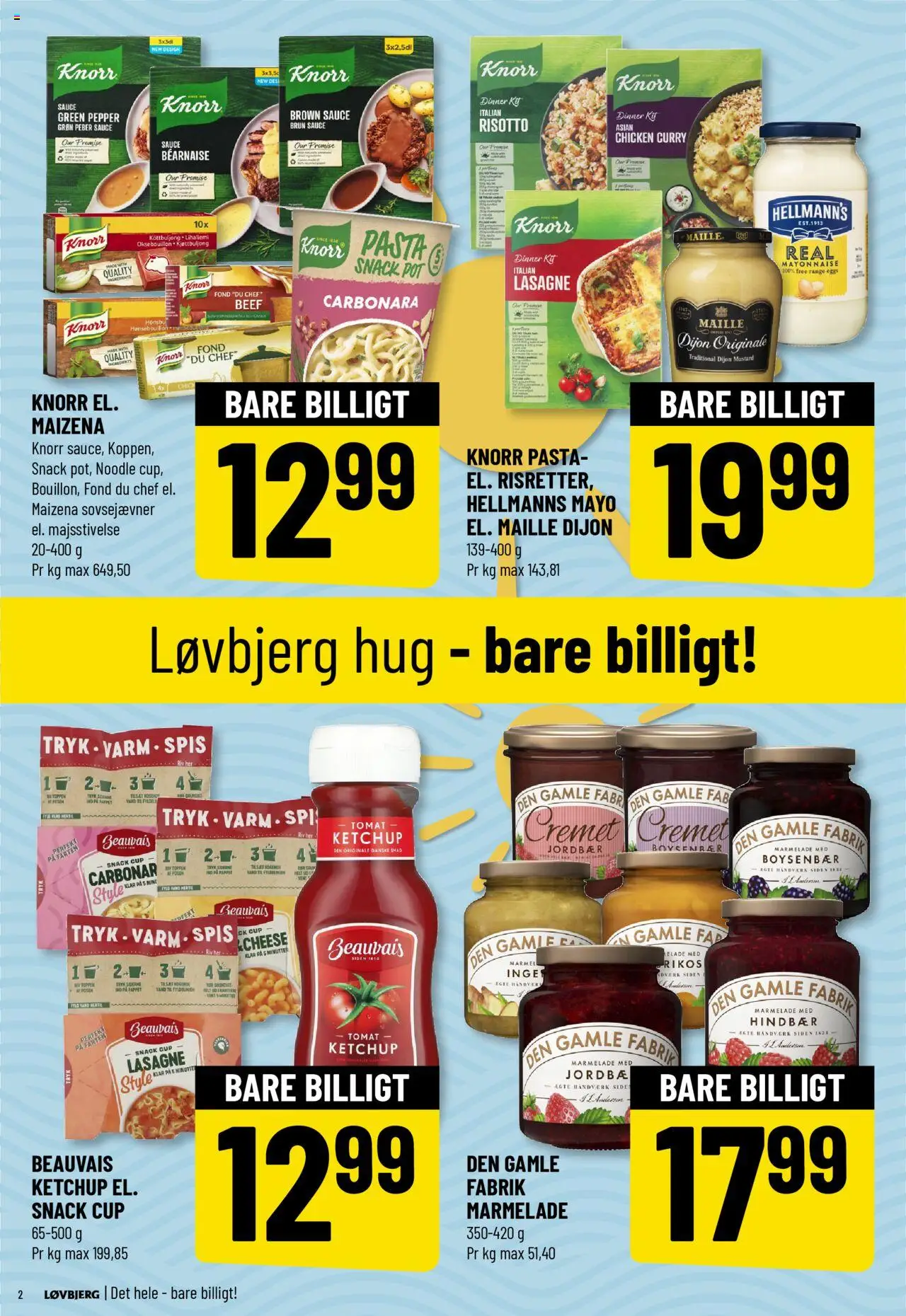 Løvbjerg Tilbudsavis gyldig fra 04.07.2025 | Side: 2 | Produkter: Ketchup, Hindbær, Marmelade, Carpete