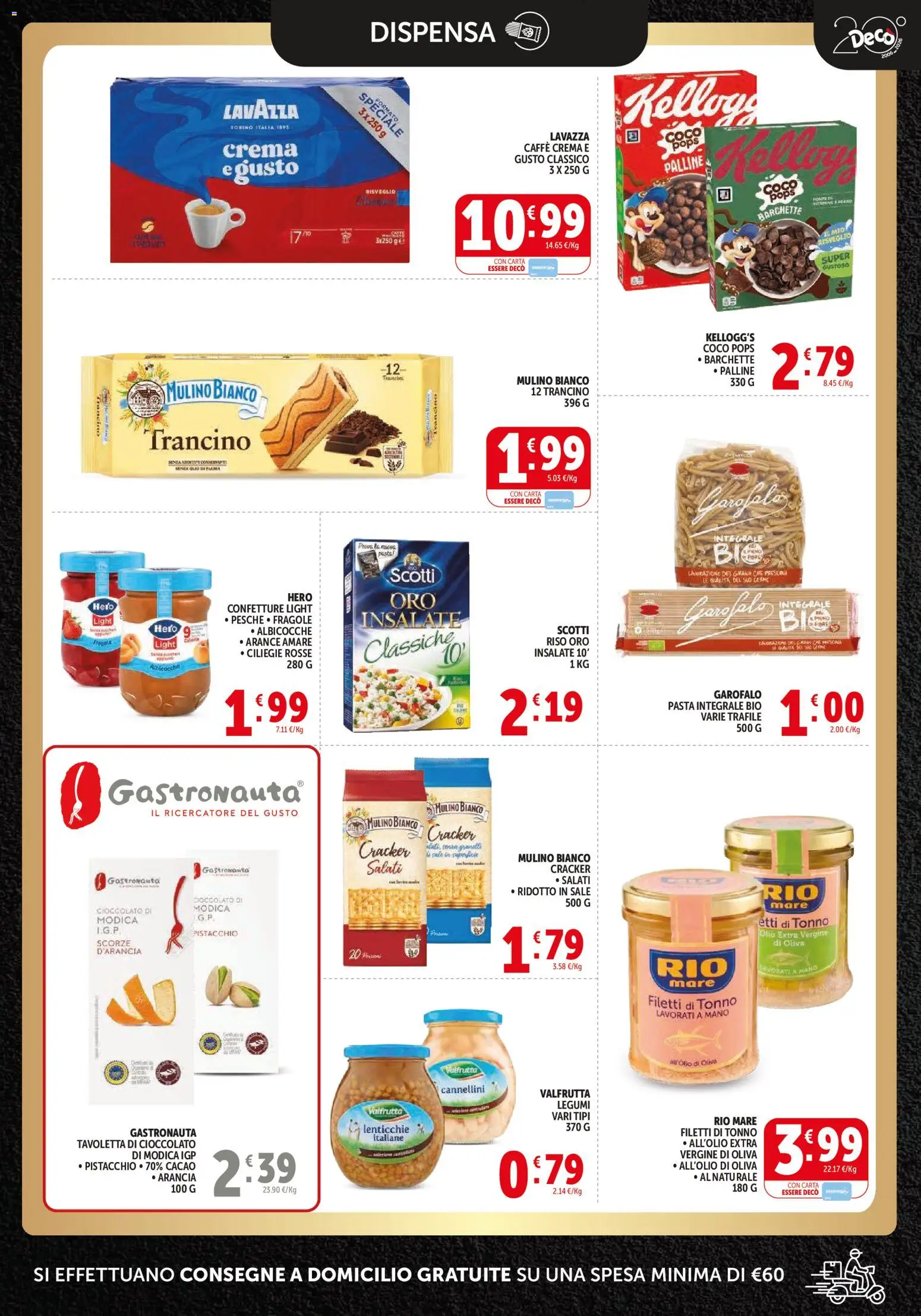 Volantino Decò del 09.04.2026 | Pagina: 5 | Prodotti: Arance, Cannellini, Lenticchie, Cacao