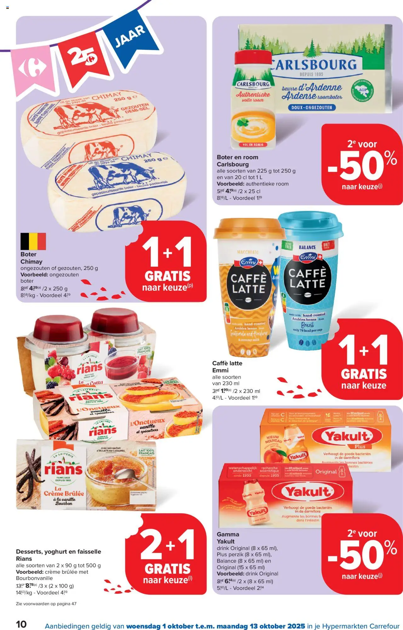 {H1} | Pagina: 10 | Producten: Room, Roomboter, La, Boter