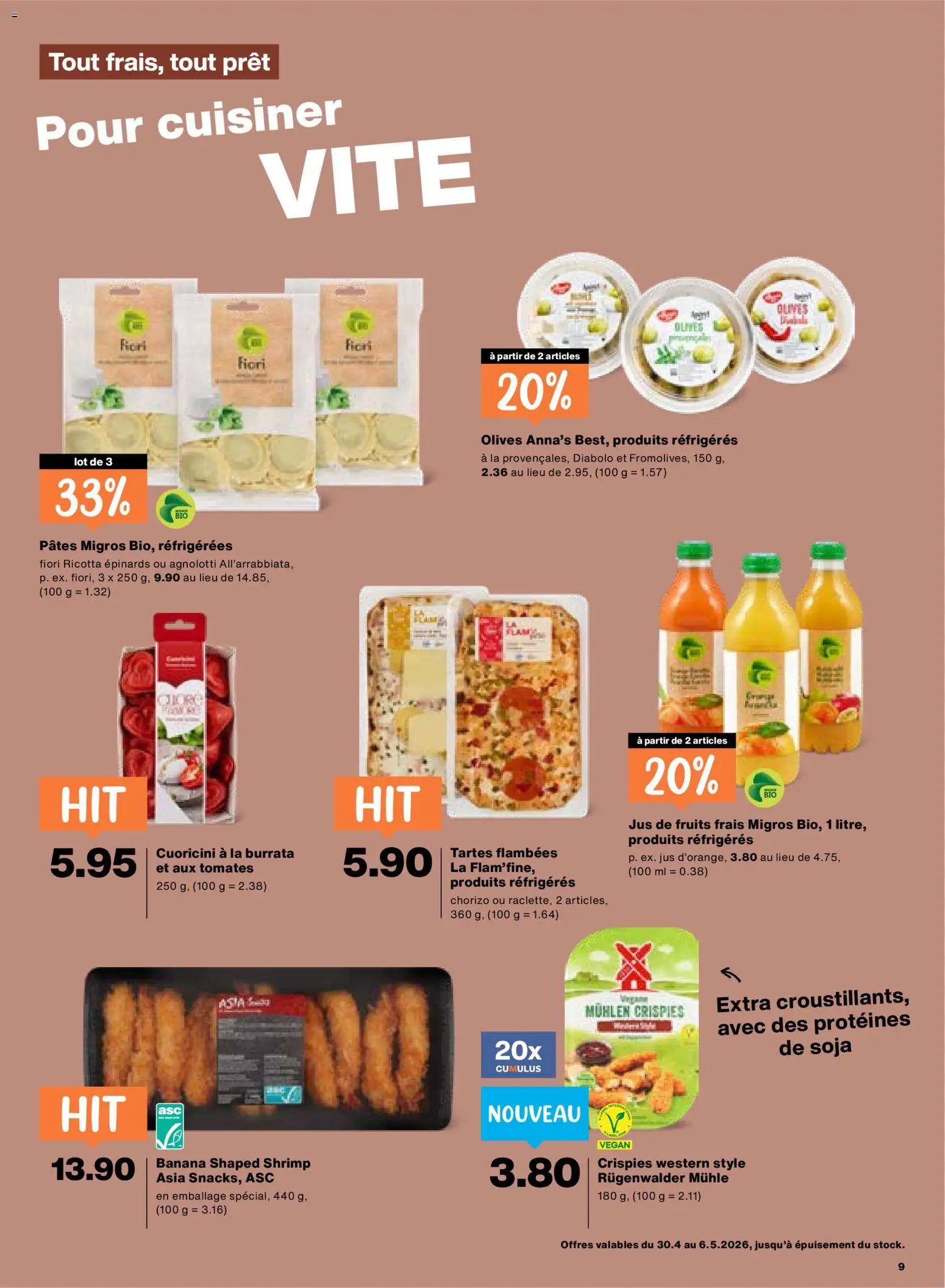 Migros aktionen FR – gültig ab 30.04.2026 | Seite: 9 | Produkte: Fennikel, Pasta, Mühle