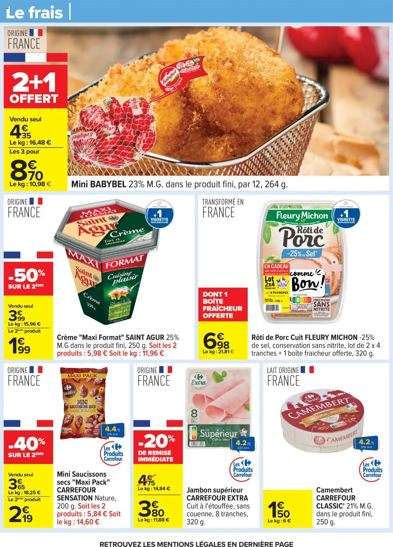 | Page: 32 | Produits: Mini Babybel, Lait, Porc, Crème