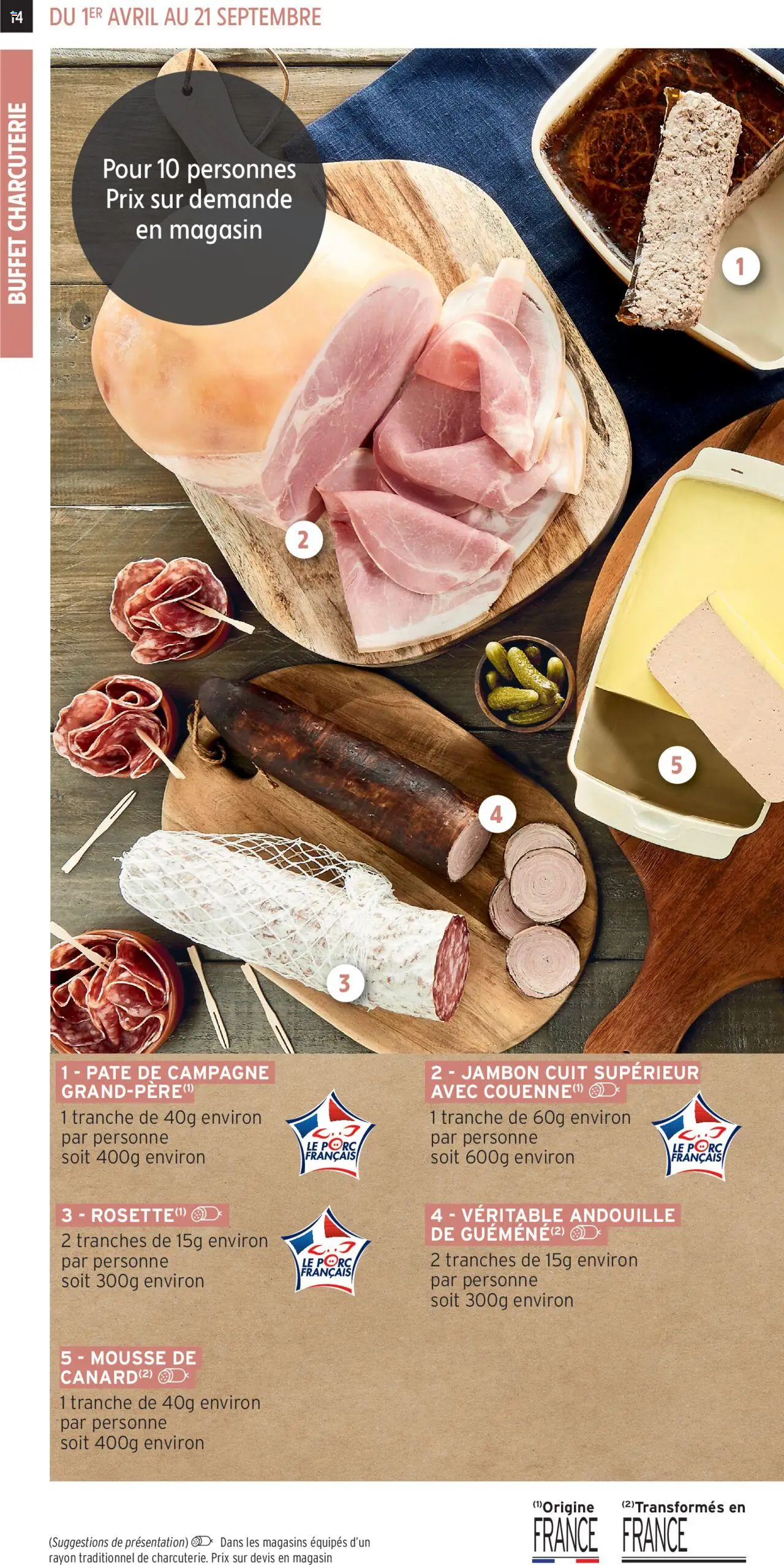  | Page: 14 | Produits: Mousse, Buffet, Jambon