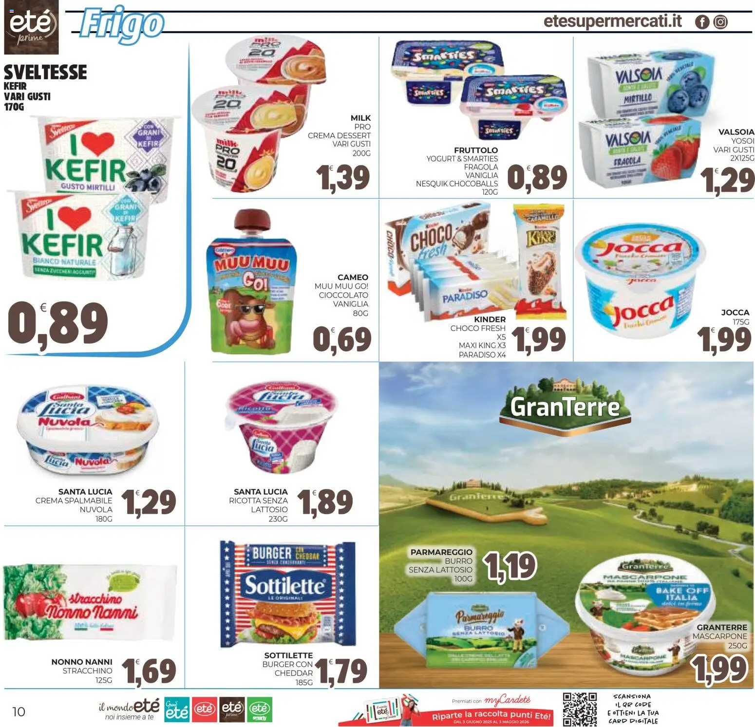 Volantino Eté del 31.10.2025 | Pagina: 10 | Prodotti: Yogurt, Cioccolato, Tè, Mascarpone