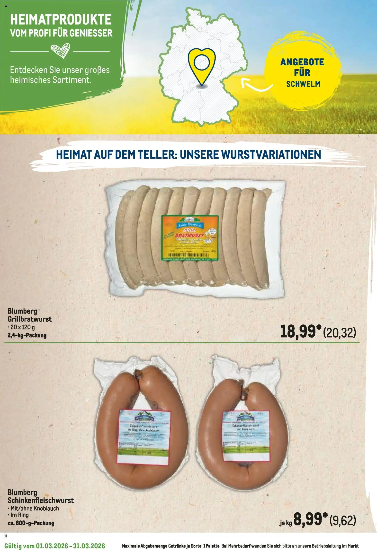 Metro Regionaler Flyer – gültig ab 01.03.2026 | Seite: 22 | Produkte: Grill, Bratwurst, Knoblauch